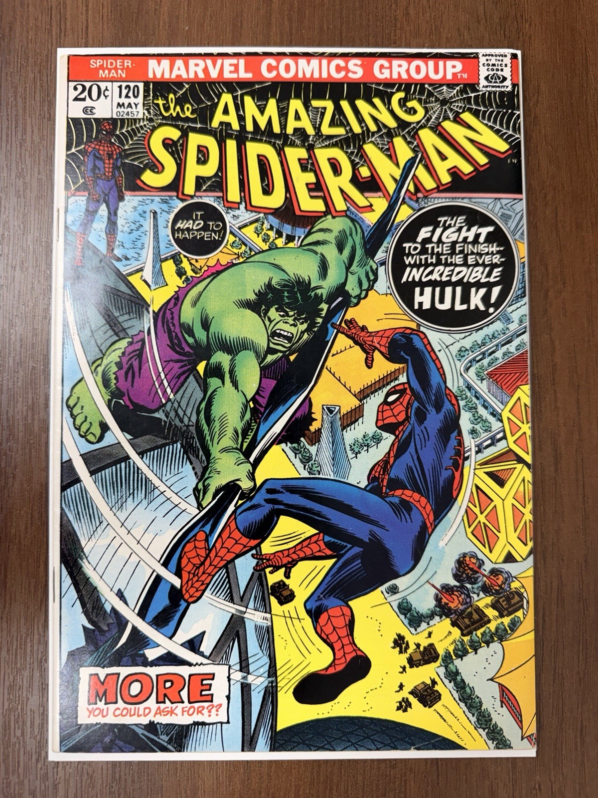 Marvel Comics The Amazing Spider-Man #120 (1973) Spider-Man vs Hulk Single Issue Marvel Comics The Amazing Spider-Man #120 (1973) Spider-Man vs Hulk Single Issue