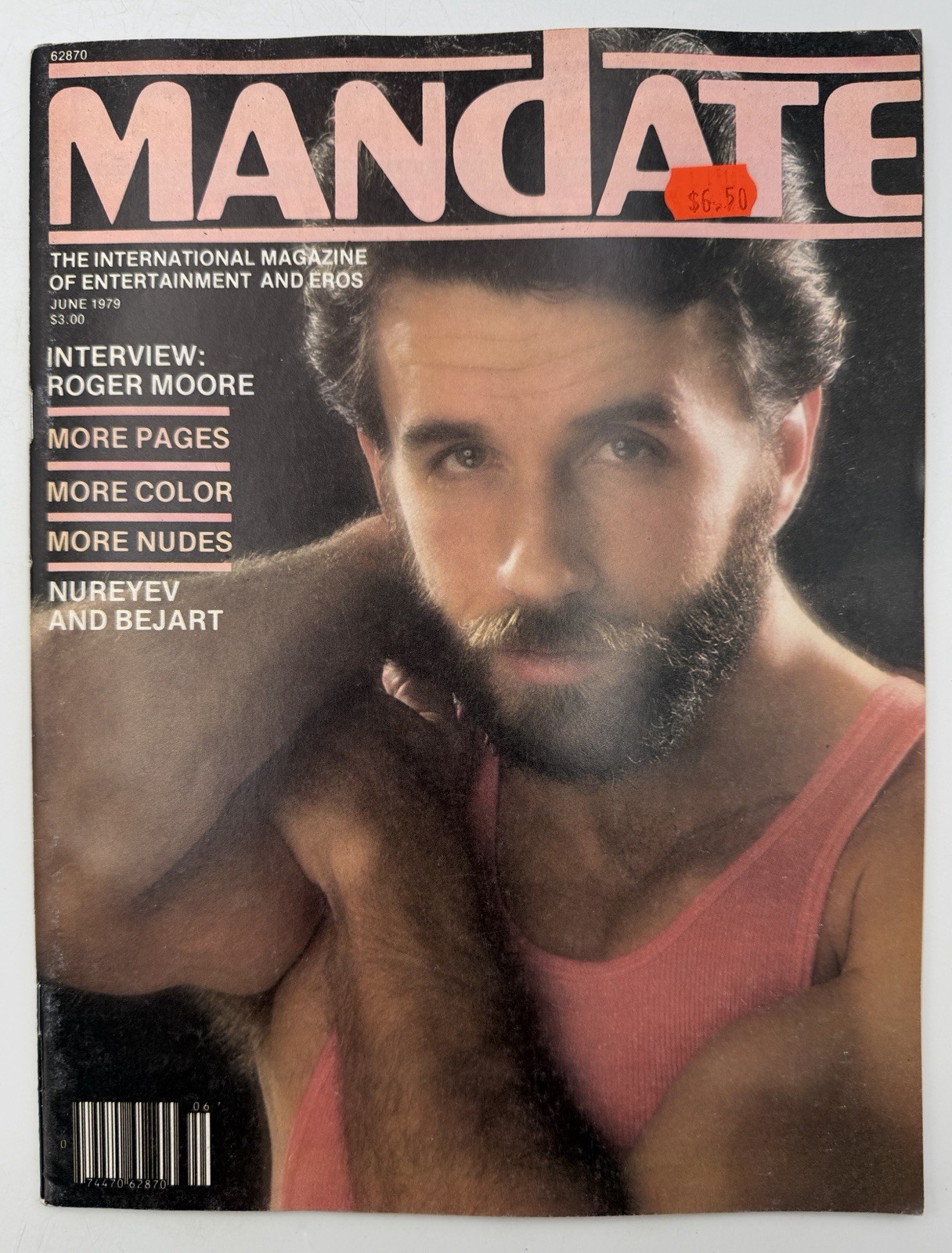 MANDATE June 1979 ROGER MOORE Interview NUREYEV Roy Blakey Vintage Gay Magazine