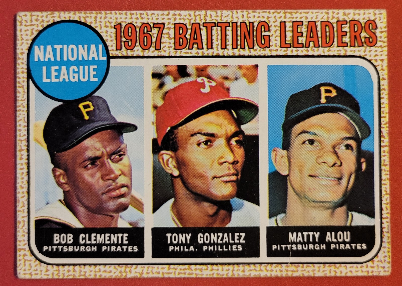 1968 Topps - League Leaders Roberto Clemente, Matty Alou, #1 1968 Topps - League Leaders Roberto Clemente, Matty Alou, #1