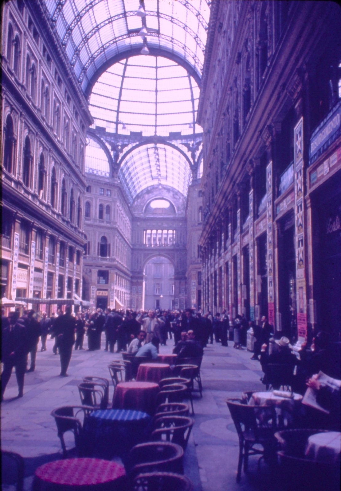 Vintage 35mm Slide GALLERIA UMBERTO SHOPPING CENTER GLASS ROOF NAPLES ITALY Vintage 35mm Slide GALLERIA UMBERTO SHOPPING CENTER GLASS ROOF NAPLES ITALY