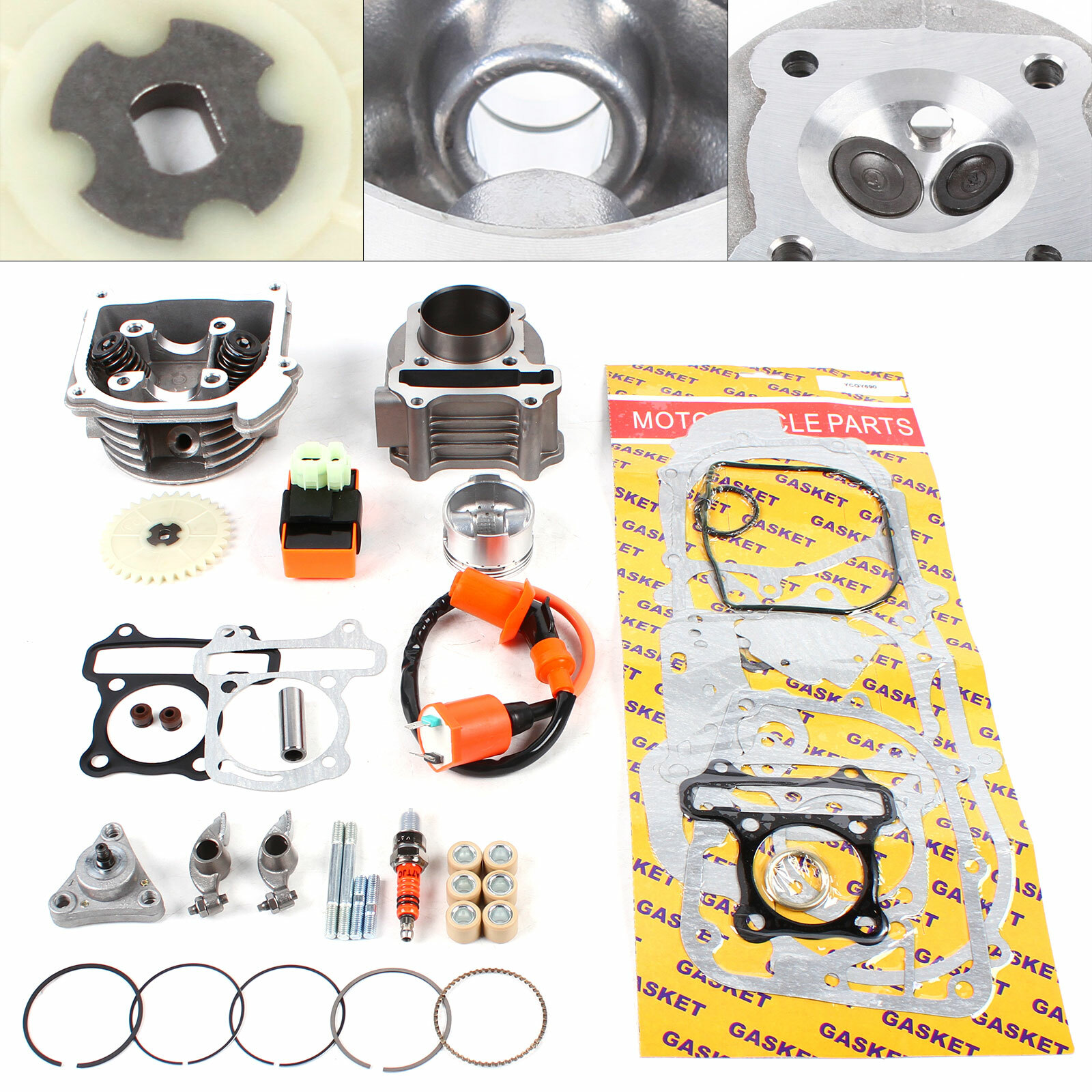 Big Bore Cylinder Piston Kit GY6 50cc 100cc Scooter Moped 1P39QMB 139QMB 50mm US