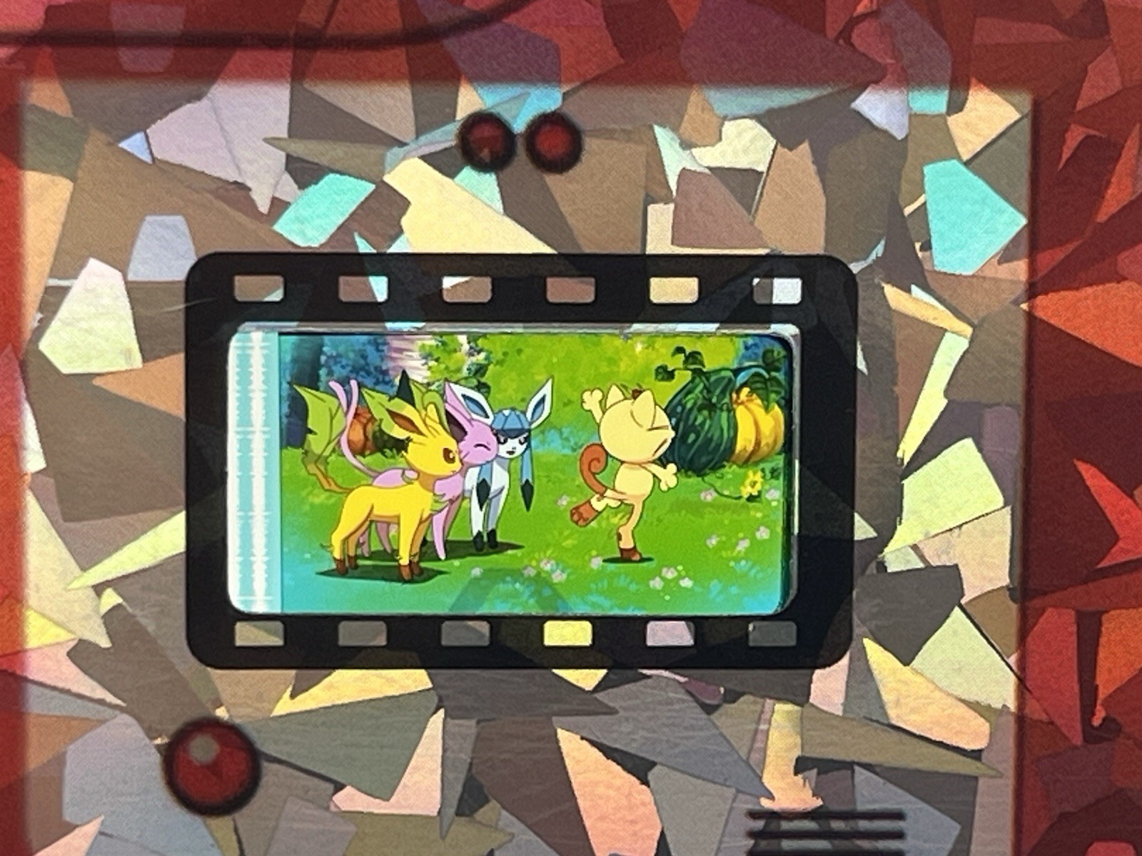 Pokemon Cracked Ice FSA Authentic Film Cell Eeveelutions & Meowth Pokemon Cracked Ice FSA Authentic Film Cell Eeveelutions & Meowth