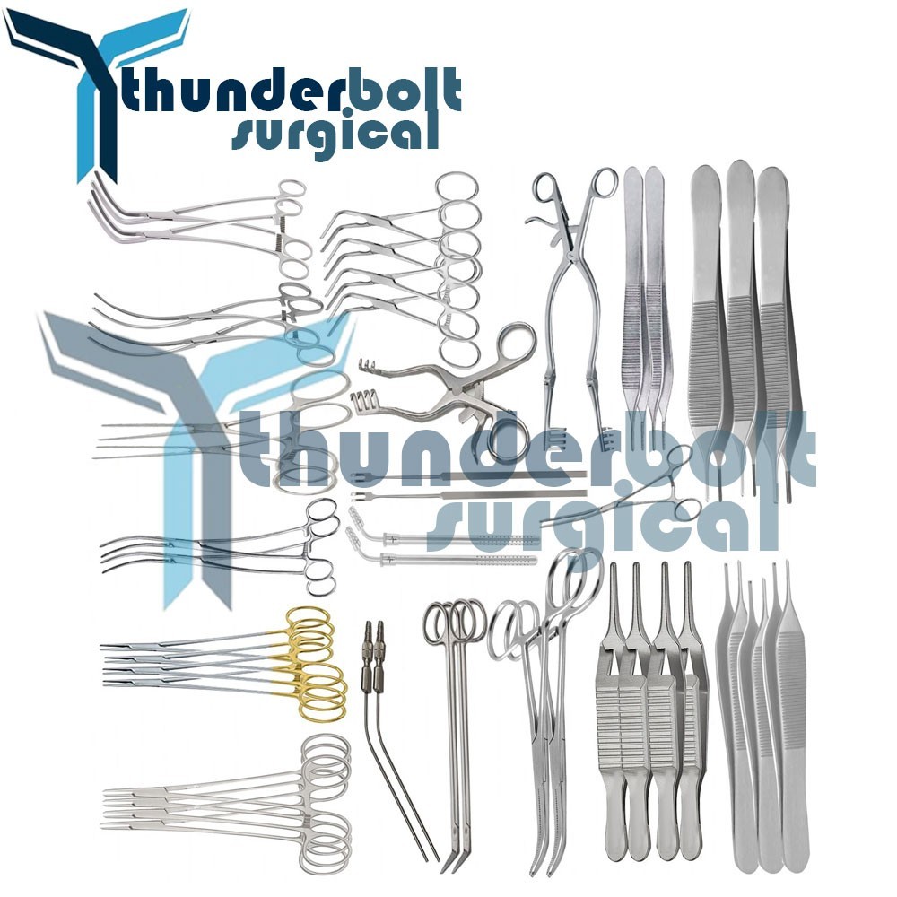 52 PCS Complete Vascular Surgery Set – Surgical Instruments