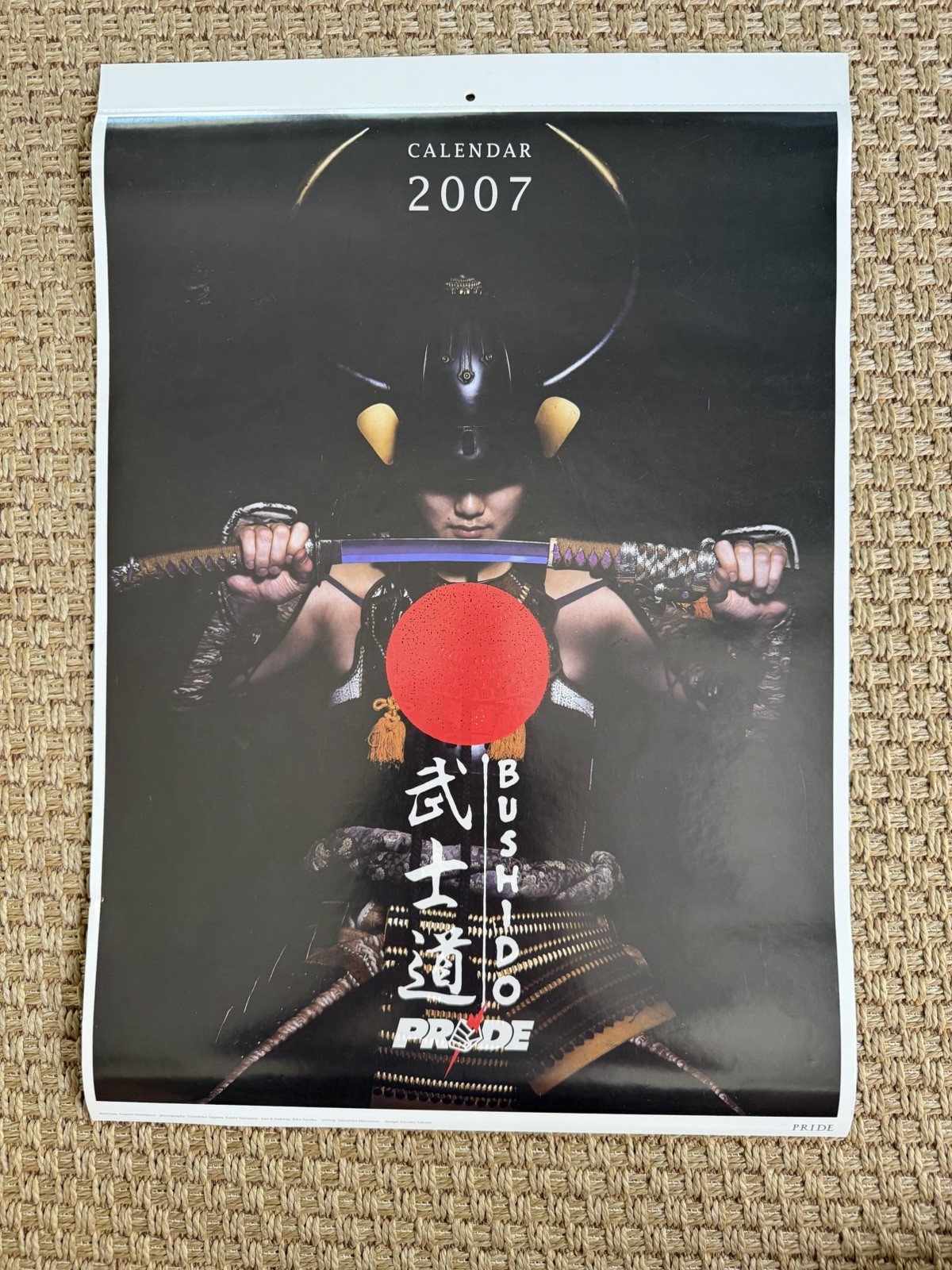 Official PRIDE FC Bushido 2007 Calendar, 14 X 20, UFC, MMA, RIZIN Official PRIDE FC Bushido 2007 Calendar, 14 X 20, UFC, MMA, RIZIN