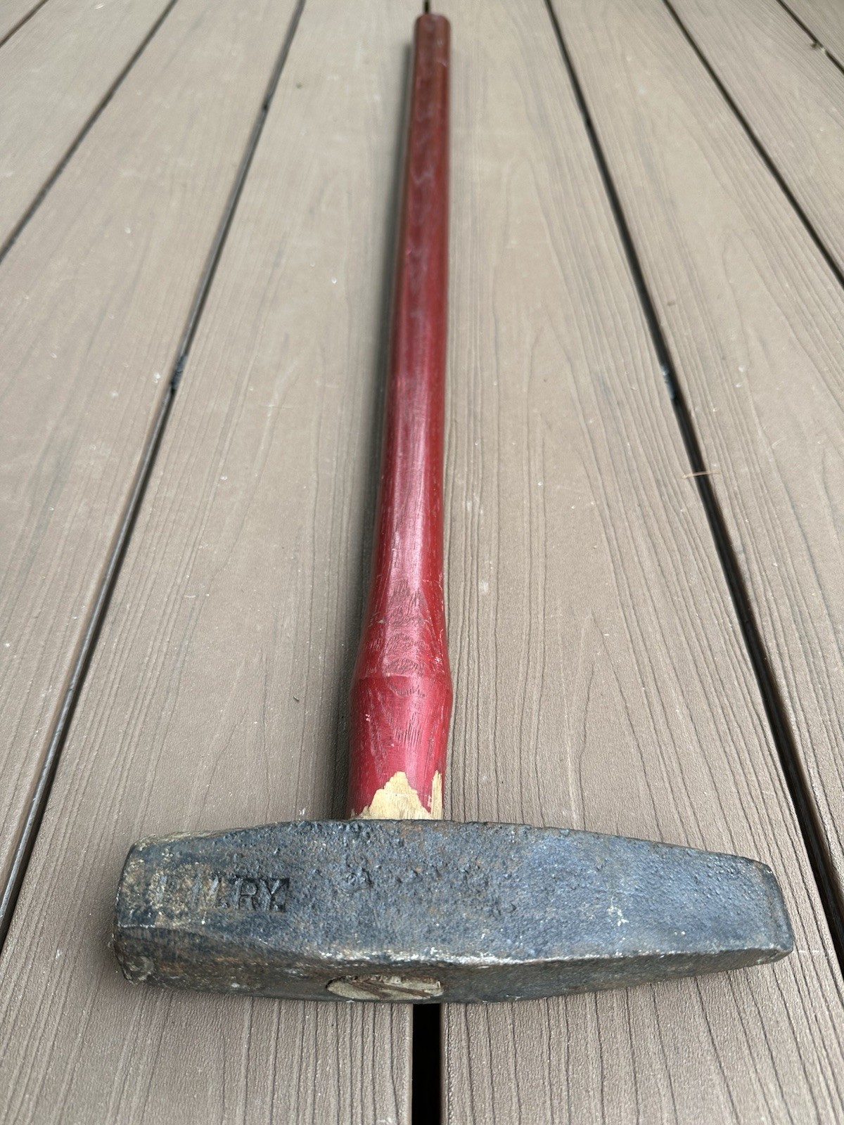 P.M.R.Y. Pere Marquette Railway 36” Railroad Track Chisel Hammer 6lb 2oz