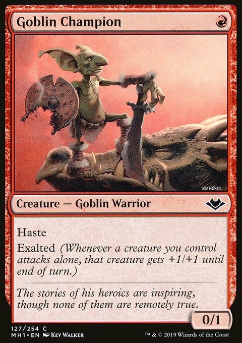 Magic the Gathering MTG Goblin Champion (127) Modern Horizons LP Magic the Gathering MTG Goblin Champion (127) Modern Horizons LP