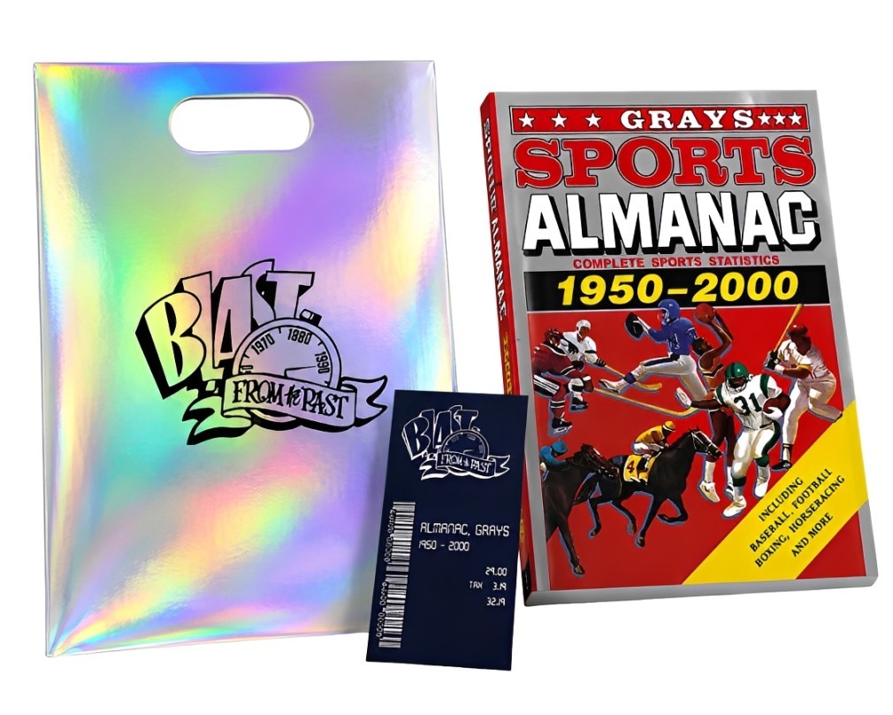 Grays SPORTS ALMANAC With Blast From The Past Bag & Receipt Book Movie BTTF