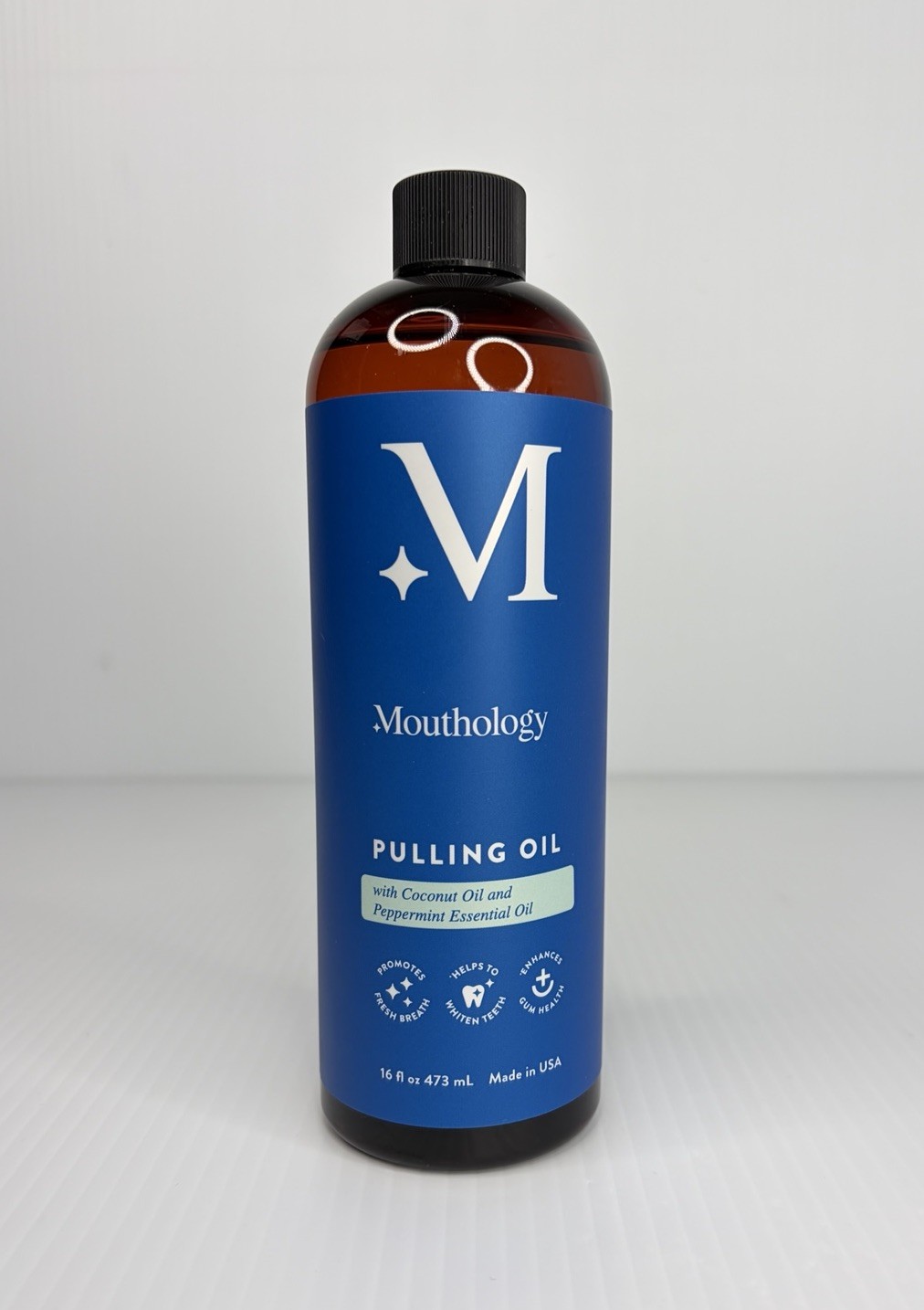 Mouthology Oil Pulling Mouthwash, 16 Oz Coconut Oil & Peppermint Oil Oral Care Mouthology Oil Pulling Mouthwash, 16 Oz Coconut Oil & Peppermint Oil Oral Care