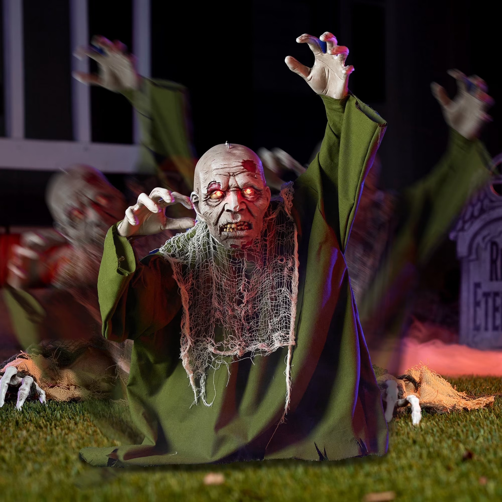 Halloween Groundbreaker Animated Halloween Decorations Zombie with Crawling Cree Halloween Groundbreaker Animated Halloween Decorations Zombie with Crawling Cree