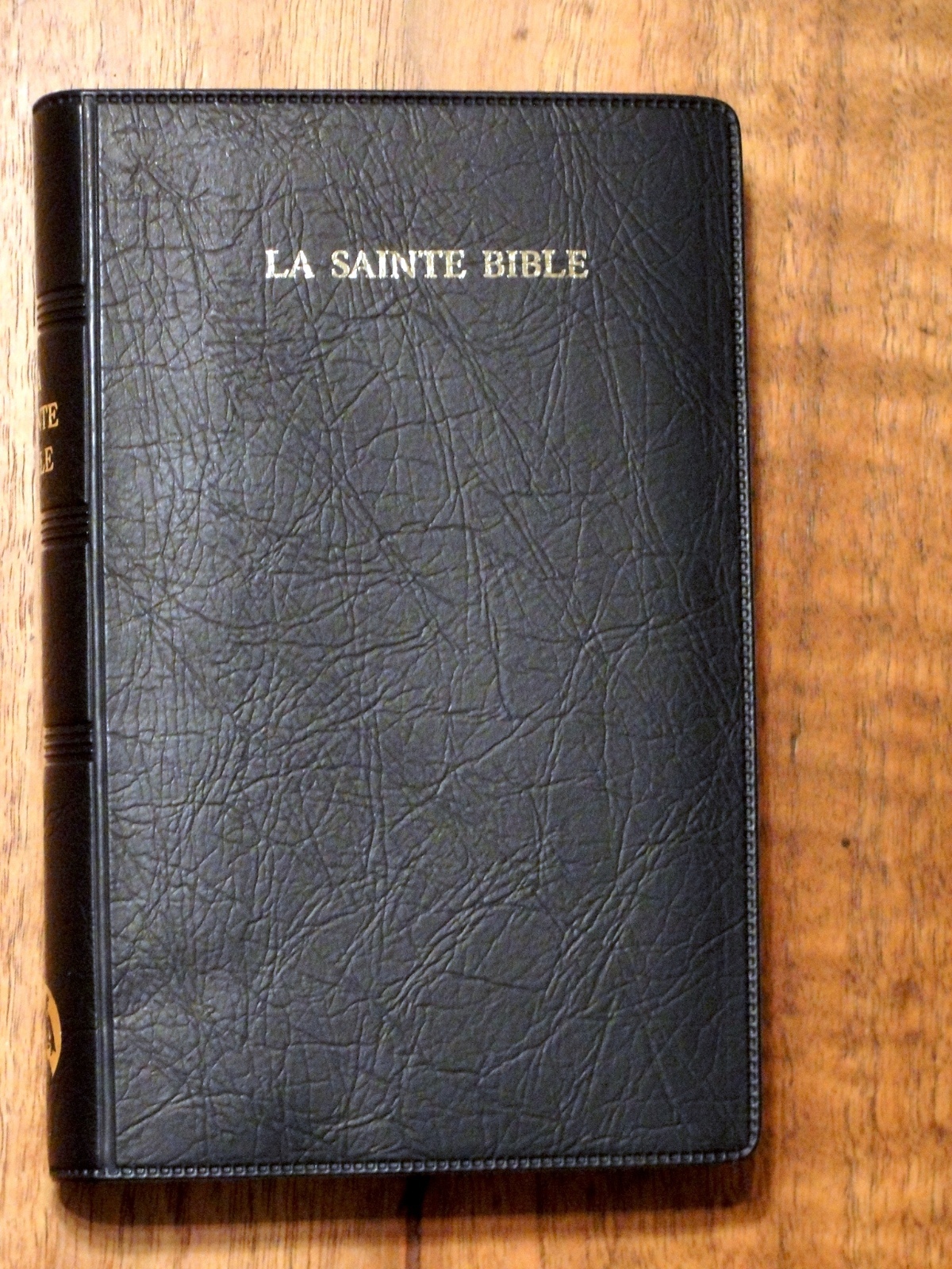 French Bible, La Sainte Bible - Segond 1910 Blue Vinyl, Handheld 