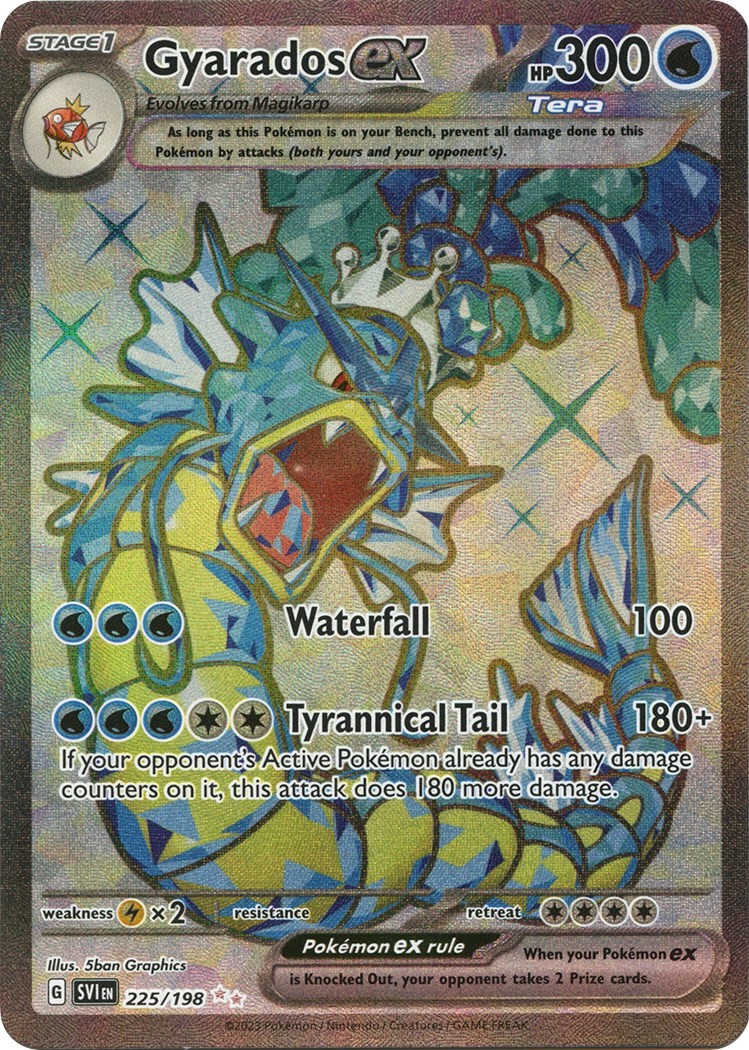 Gyarados ex Scarlet & Violet Base Set LP 225/198 Holofoil Gyarados ex Scarlet & Violet Base Set LP 225/198 Holofoil