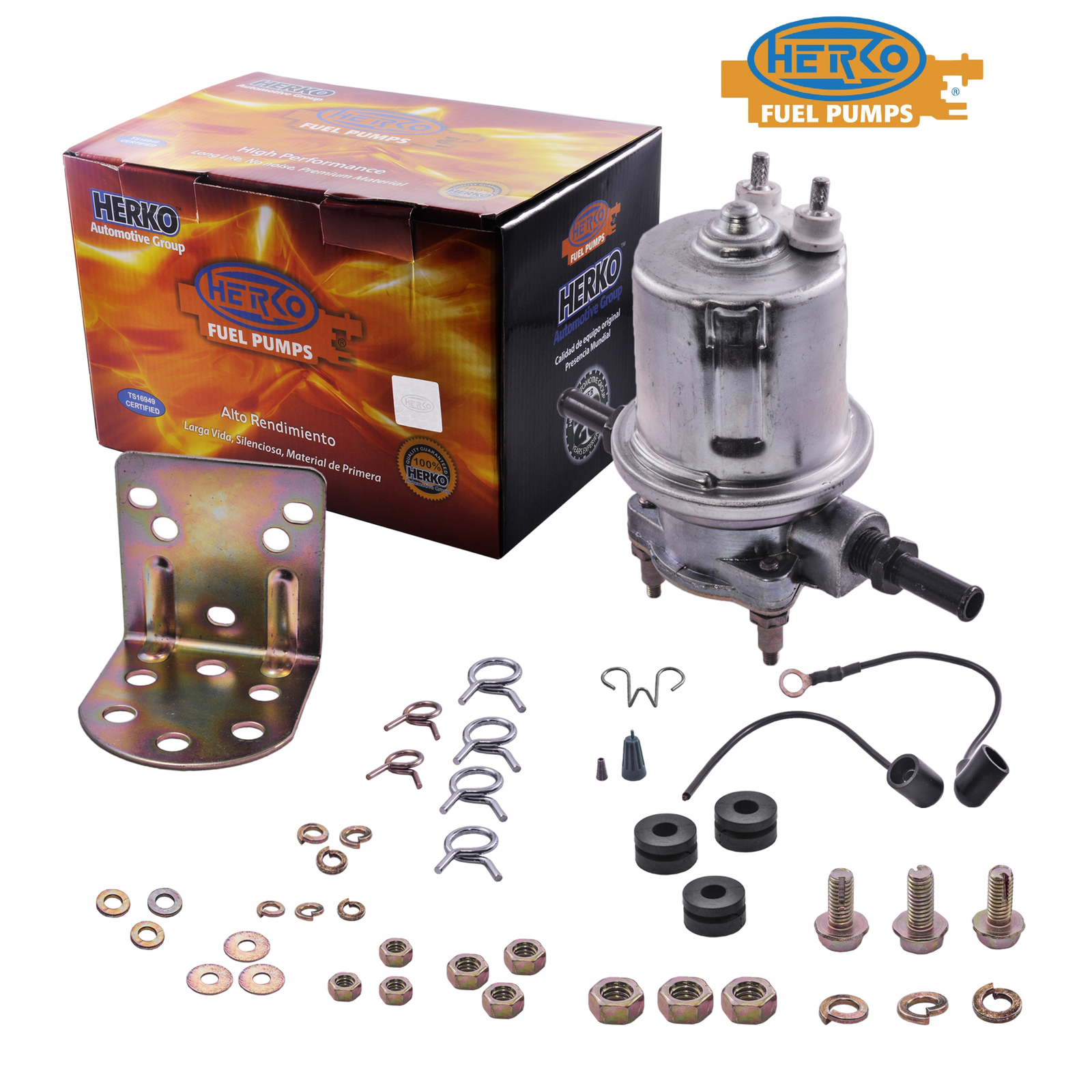 Herko High Performance Universal Fuel Pump K9176 6V 4-5.75 PSI 72 GPH flow