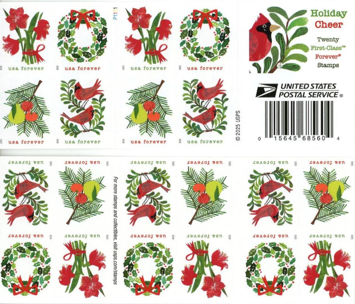 US Holiday Cheer/Collection - A total of 100 stamps US Holiday Cheer/Collection - A total of 100 stamps