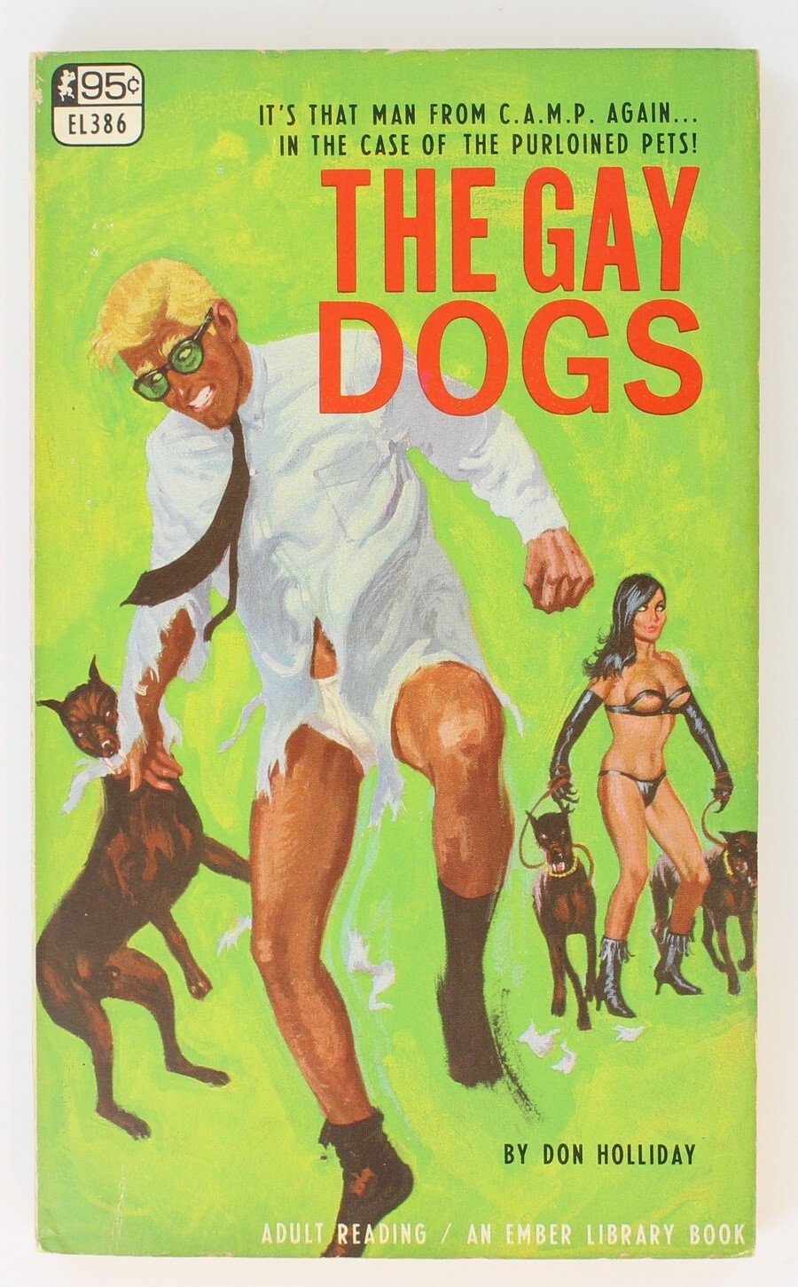 Gay Dogs by Don Holliday Victor Banis 1967 Ember EL386 Greenleaf Man From CAMP