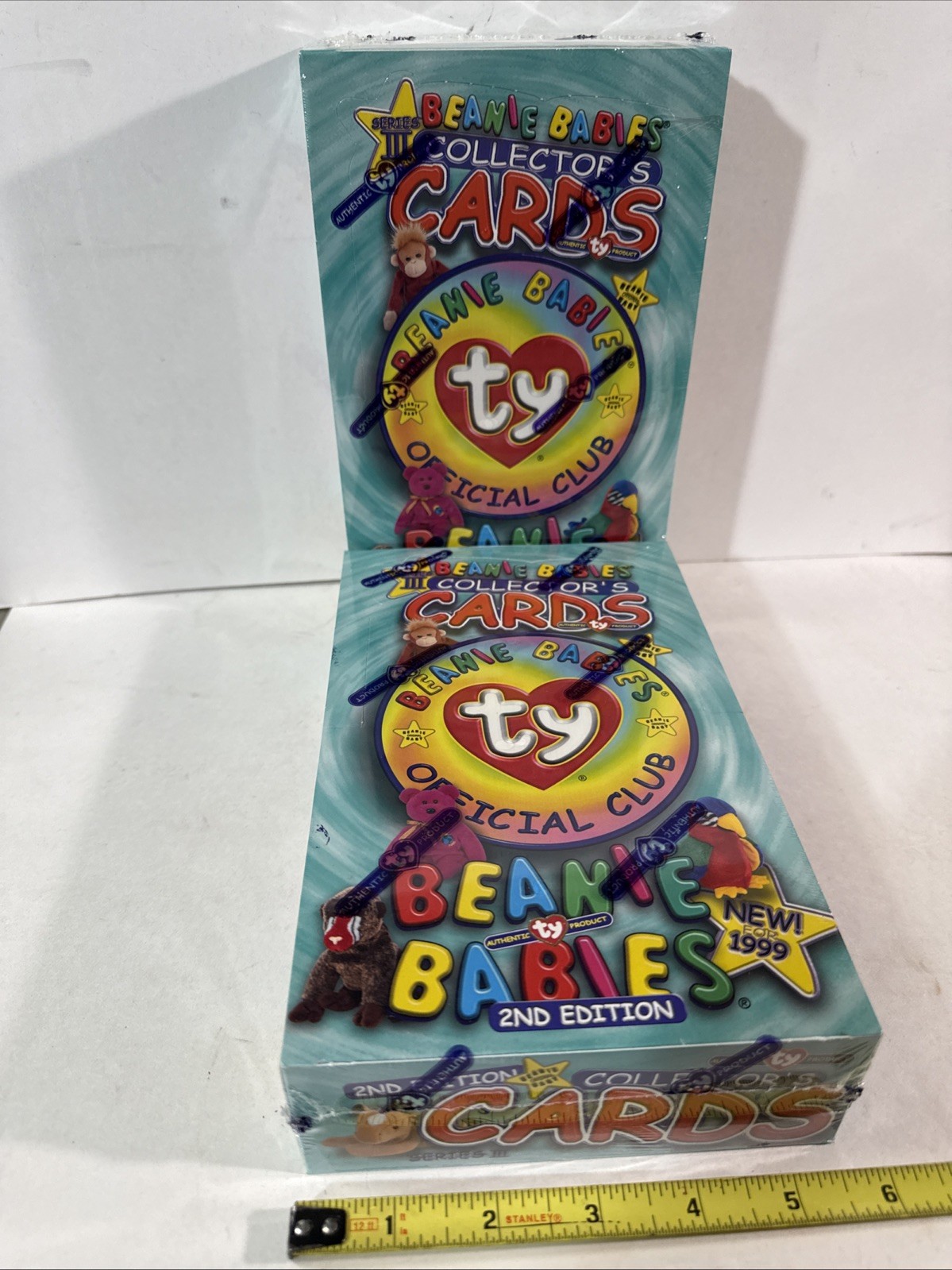 2 Sealed Boxes 1999 ty Beanie Babies Series III Cards 2nd Edition Official Club 2 Sealed Boxes 1999 ty Beanie Babies Series III Cards 2nd Edition Official Club