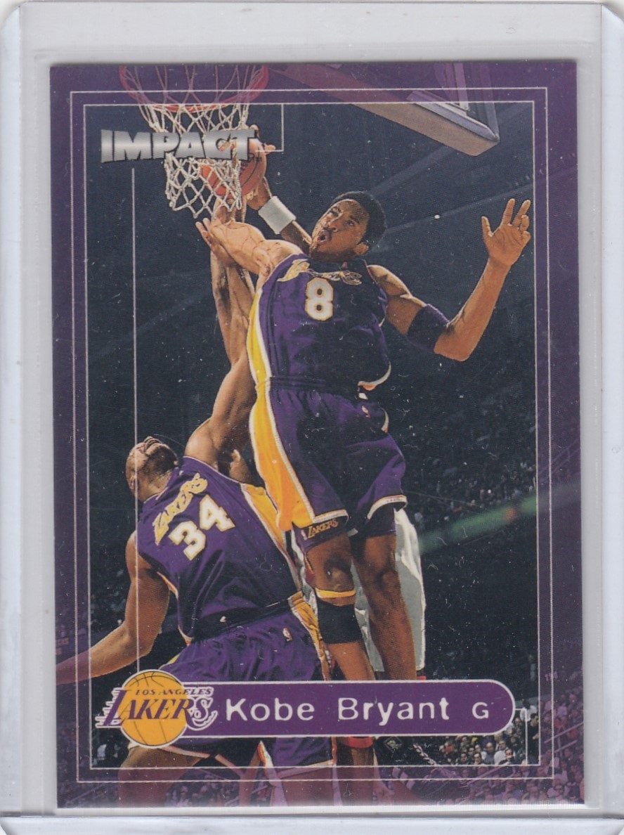 1999-00 Kobe Bryant Fleer Skybox Impact Base Card #50 - LA Lakers 1999-00 Kobe Bryant Fleer Skybox Impact Base Card #50 - LA Lakers