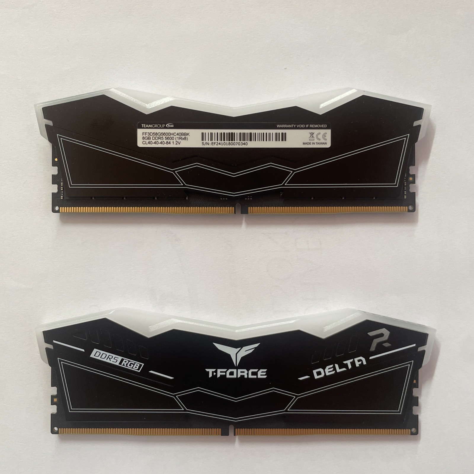Teamgroup T-Force Delta RGB DDR5 8GB 5600MHz CL40 RAM Teamgroup T-Force Delta RGB DDR5 8GB 5600MHz CL40 RAM