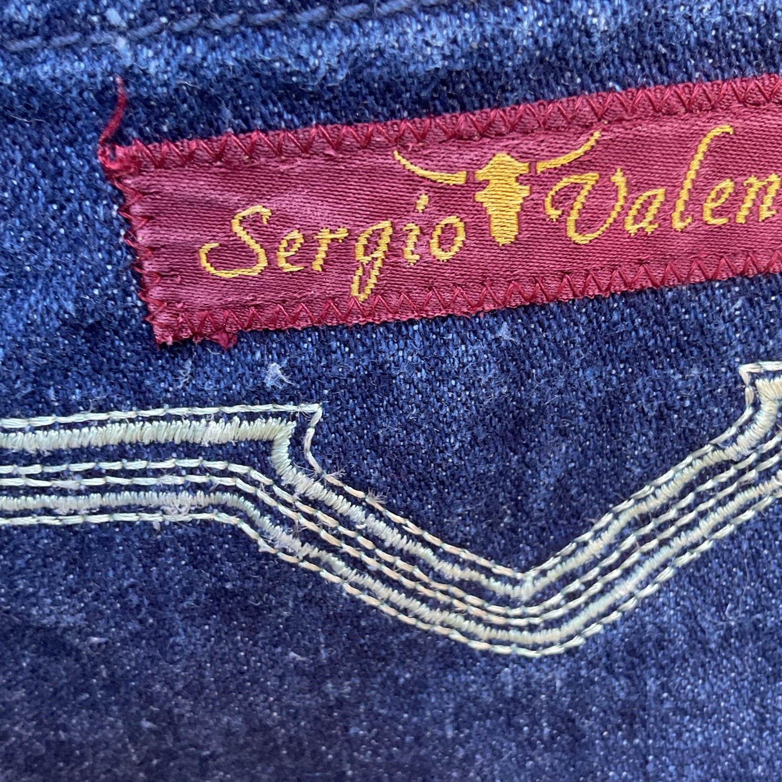 Vintage Sergio Valente Men’s Blue Jeans Dark Wash Straight Regular Fit High Rise Vintage Sergio Valente Men’s Blue Jeans Dark Wash Straight Regular Fit High Rise
