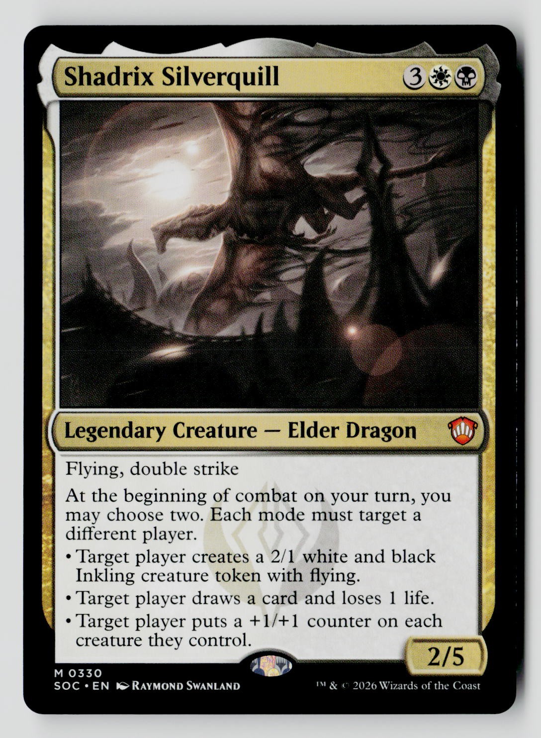 Shadrix Silverquill 330 M MTG SOC NM