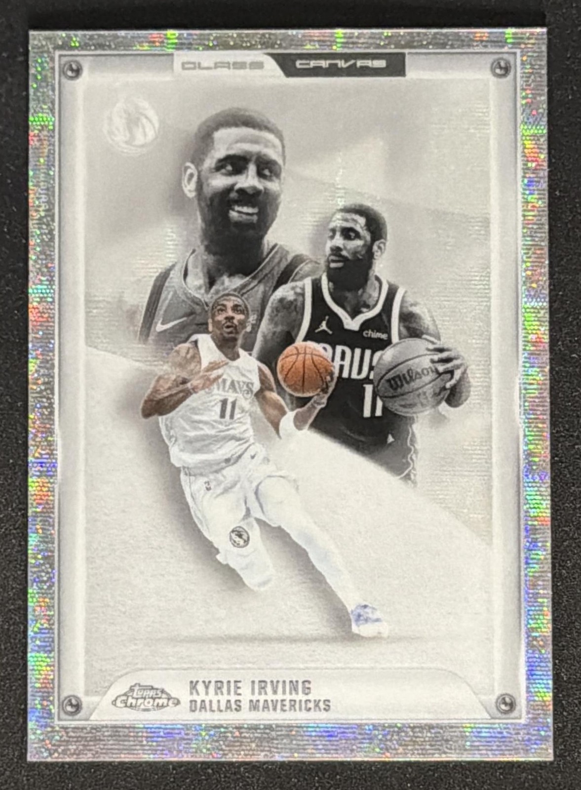 2025-26 Topps Chrome Update Kyrie Irving #GC-5 Glass Canvas SSP Mavericks