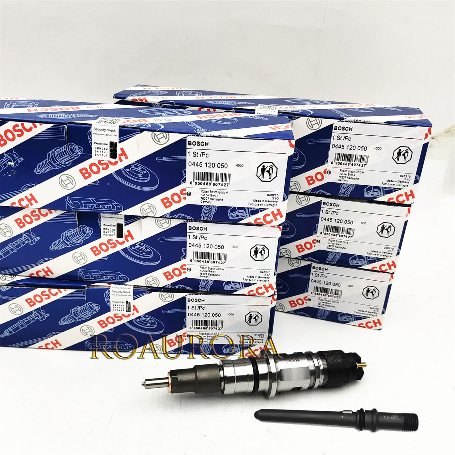 6PCS BOSCH Fuel Injector 0445120050 For 07-12 Cummins 6.7L Dodge Ram 2500 3500