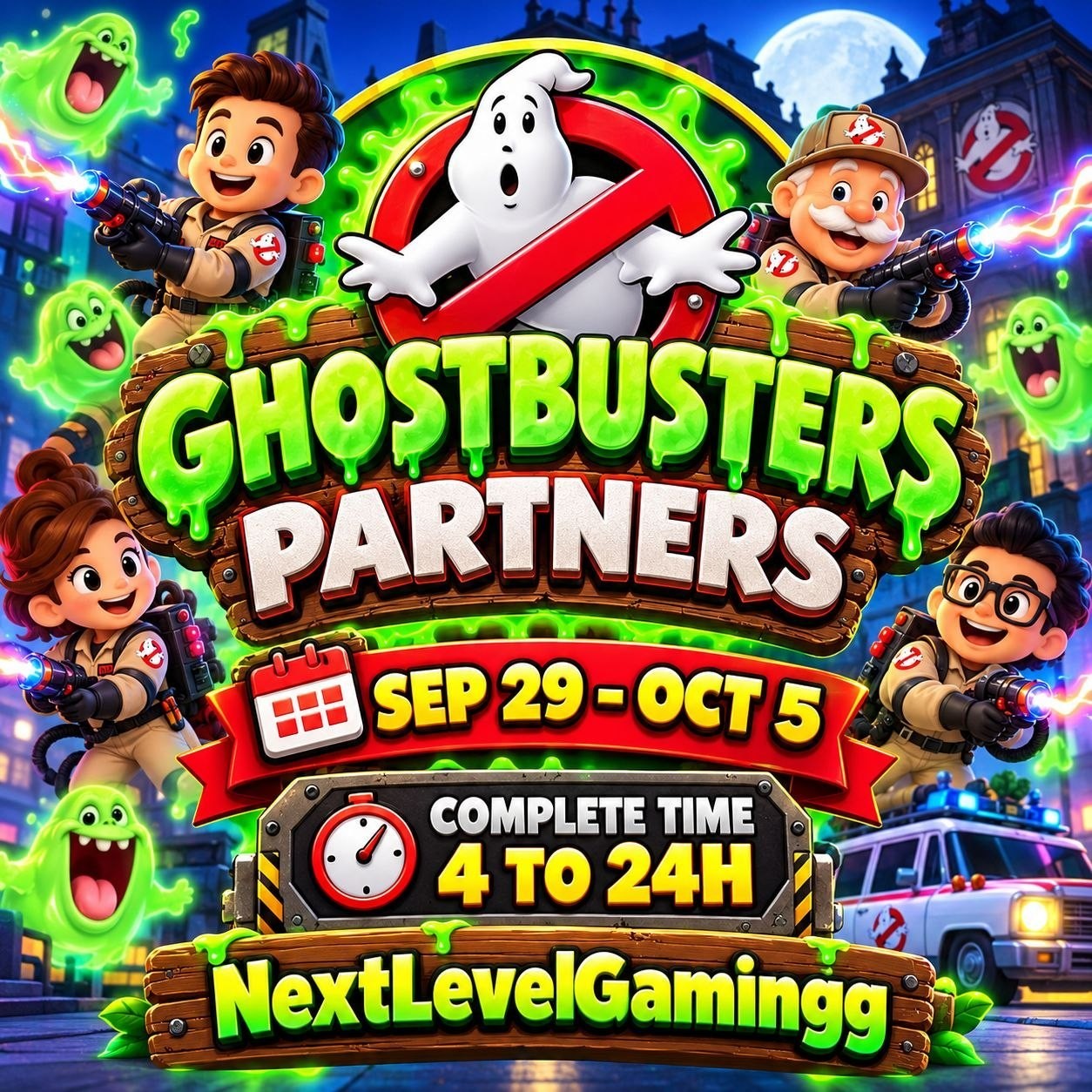 MONO_POLY GO GHOSTBUSTERS PARTNERS 80K FULL CARRY [ 4 - 24 HOURS COMPLETE  TIME]