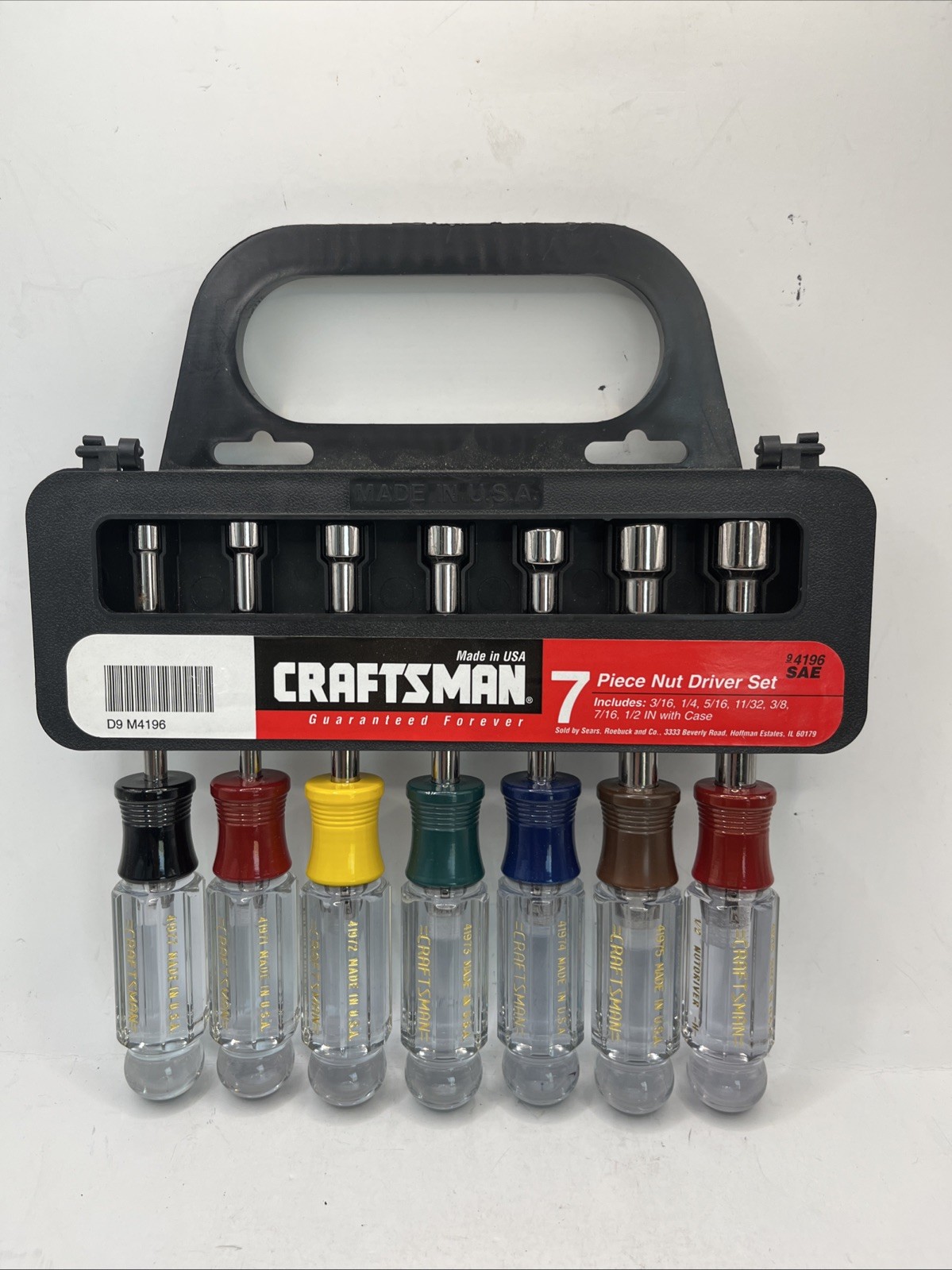 Sears Craftsman 7 Piece Hollow Shank Nut Driver Set 3/16\ Sears Craftsman 7 Piece Hollow Shank Nut Driver Set 3/16\