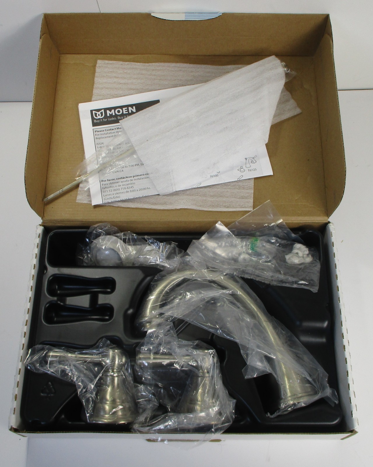 Moen T6125BN Kingsley 2 Handle Widespread Lavatory Faucet Waste Brushed Nickel Moen T6125BN Kingsley 2 Handle Widespread Lavatory Faucet Waste Brushed Nickel