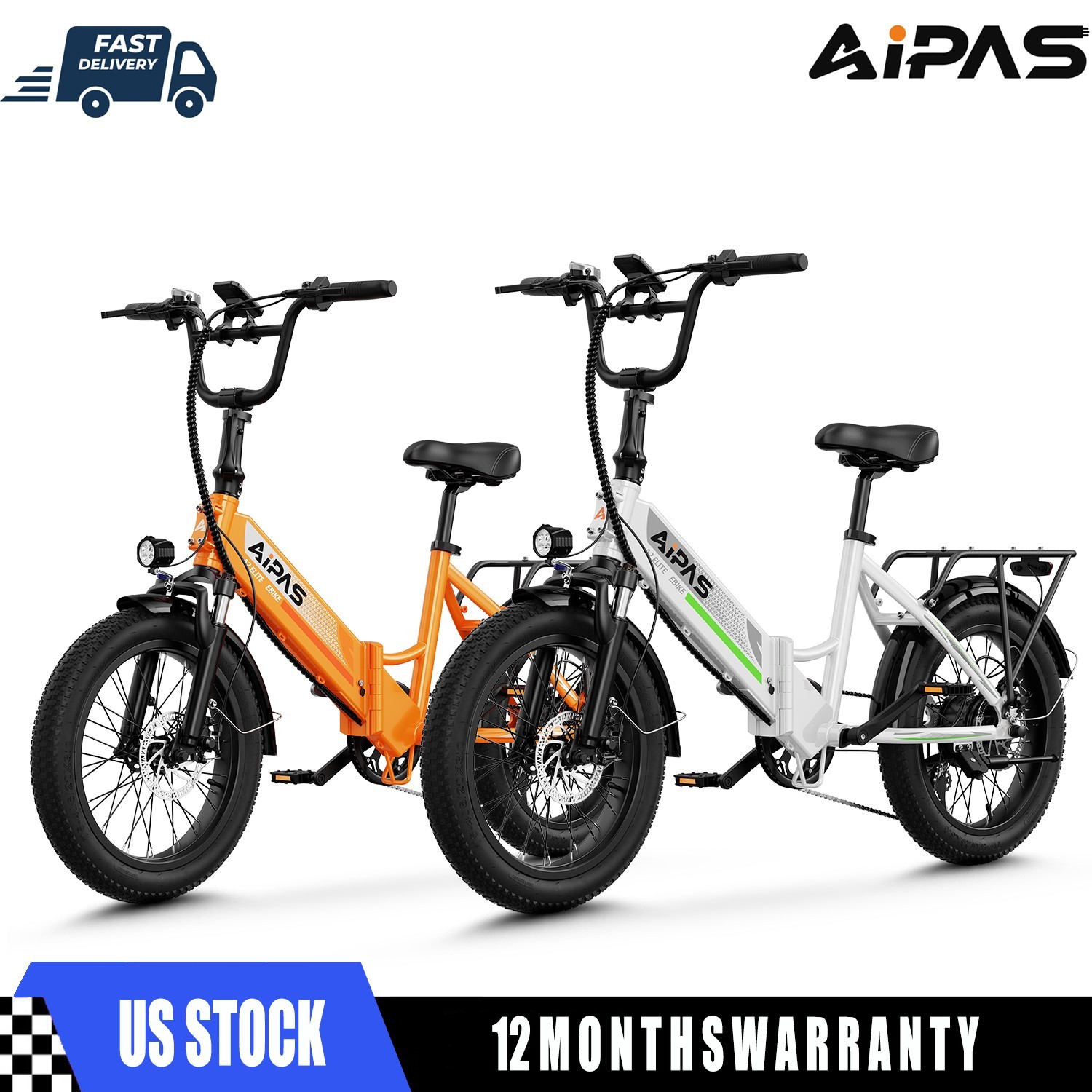 Aipas A2 2PCS 750W Folding Electric Bike 20\