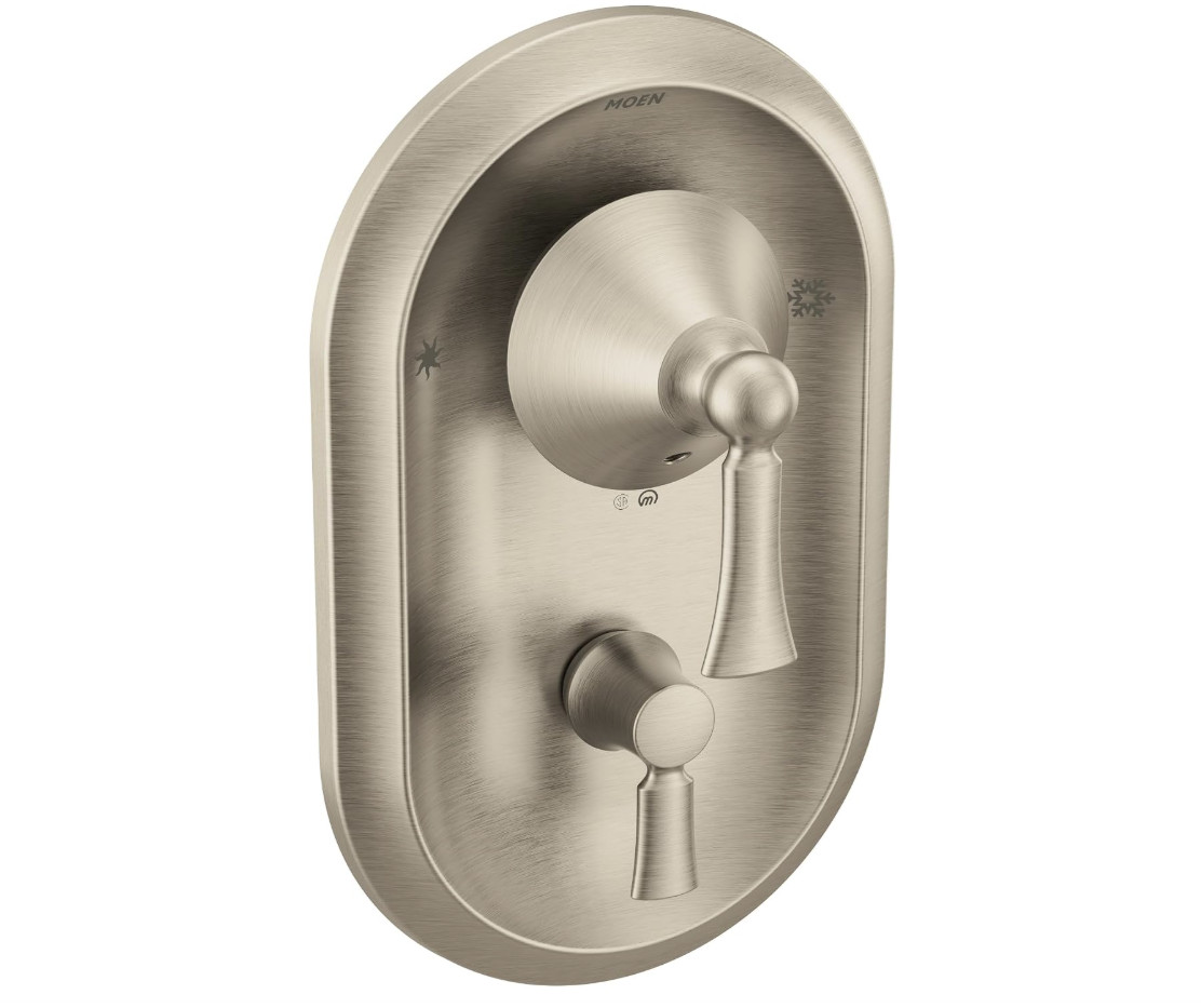 Moen T4500BN Wynford Posi-Temp with Built-in 3-Function Transfer Brushed Nickel