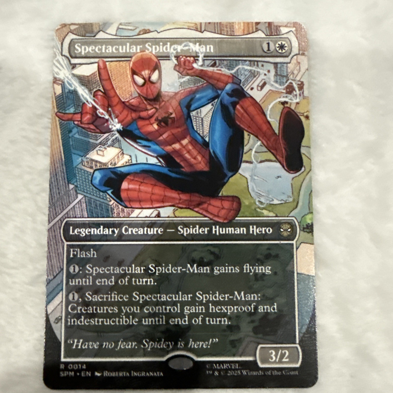 Spectacular Spider-Man (Borderless) MTG Marvel's Spider-Man Rare Regular NM Spectacular Spider-Man (Borderless) MTG Marvel's Spider-Man Rare Regular NM