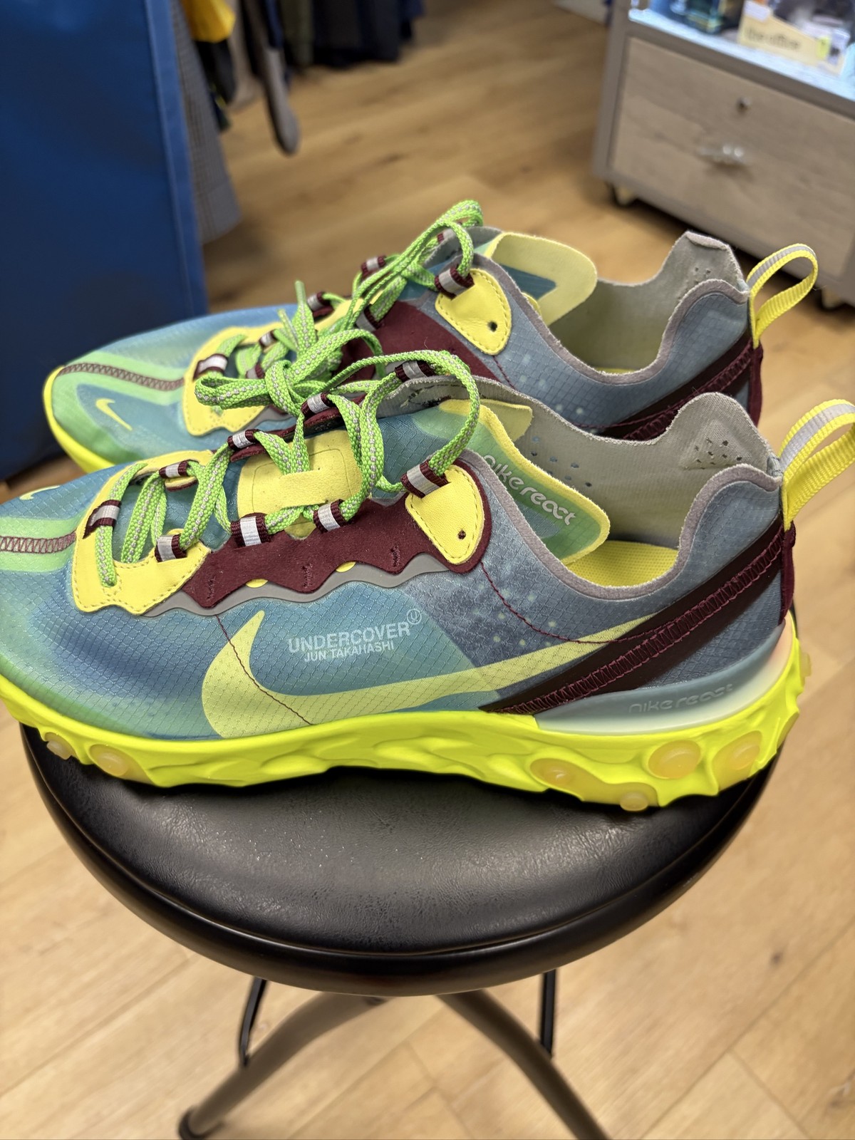 Nike React Element 87 Undercover Lakeside BQ2718-400 Men\'s Shoes 9.5 New Nike React Element 87 Undercover Lakeside BQ2718-400 Men\'s Shoes 9.5 New