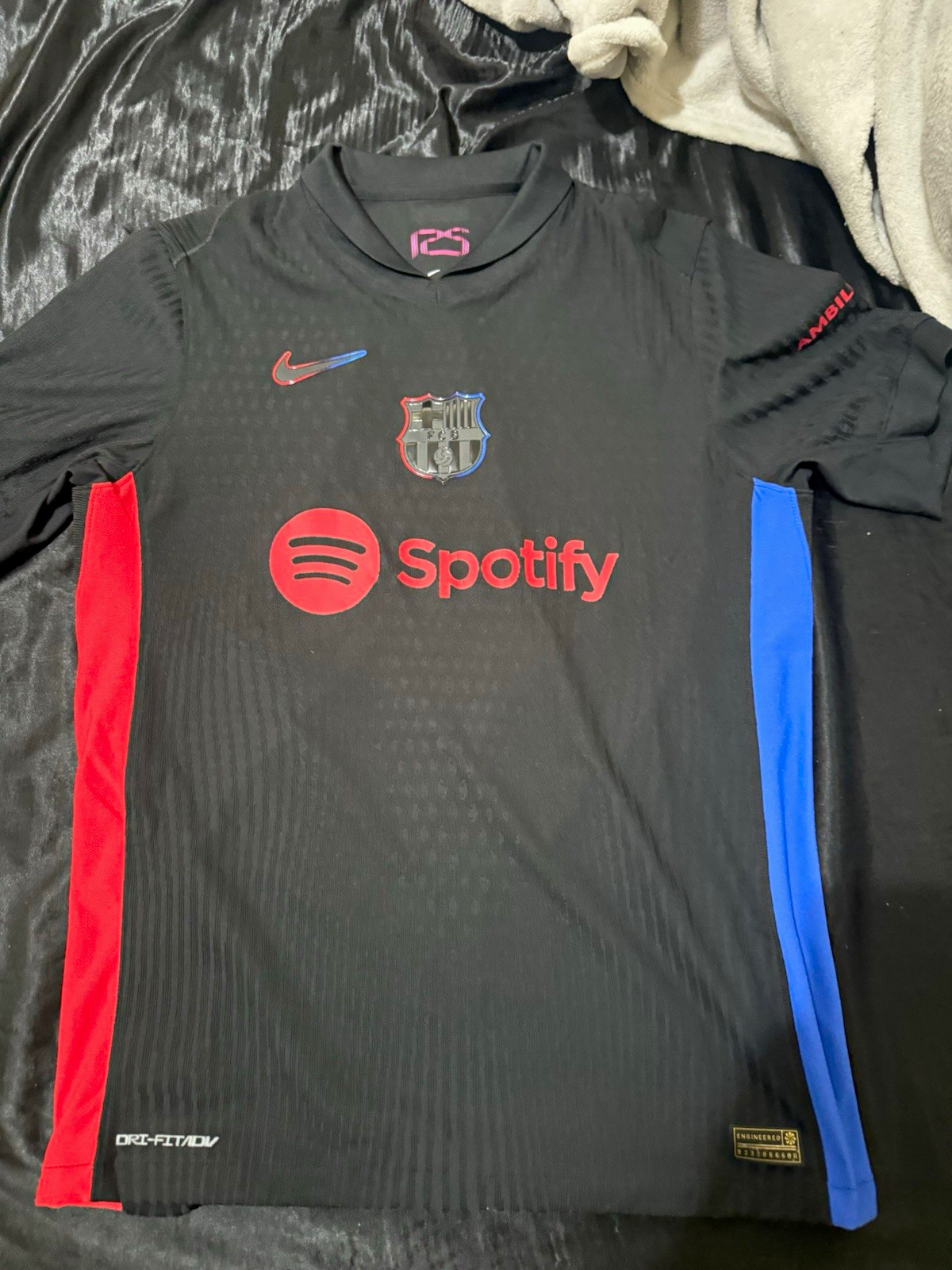 Nike FC Barcelona Dri-FIT ADV Short Sleeve Jersey Black Mens M Polyester Nike FC Barcelona Dri-FIT ADV Short Sleeve Jersey Black Mens M Polyester