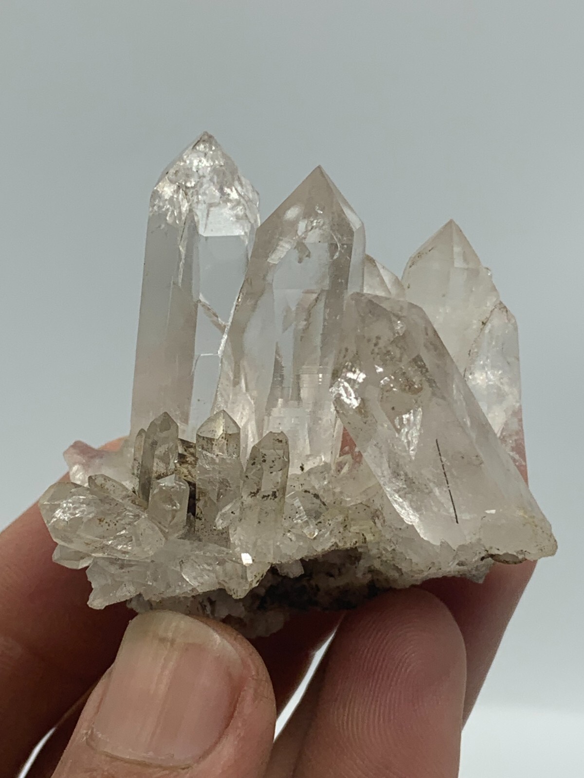 58g Beautiful Clear Quartz Crystal Cluster Specimen