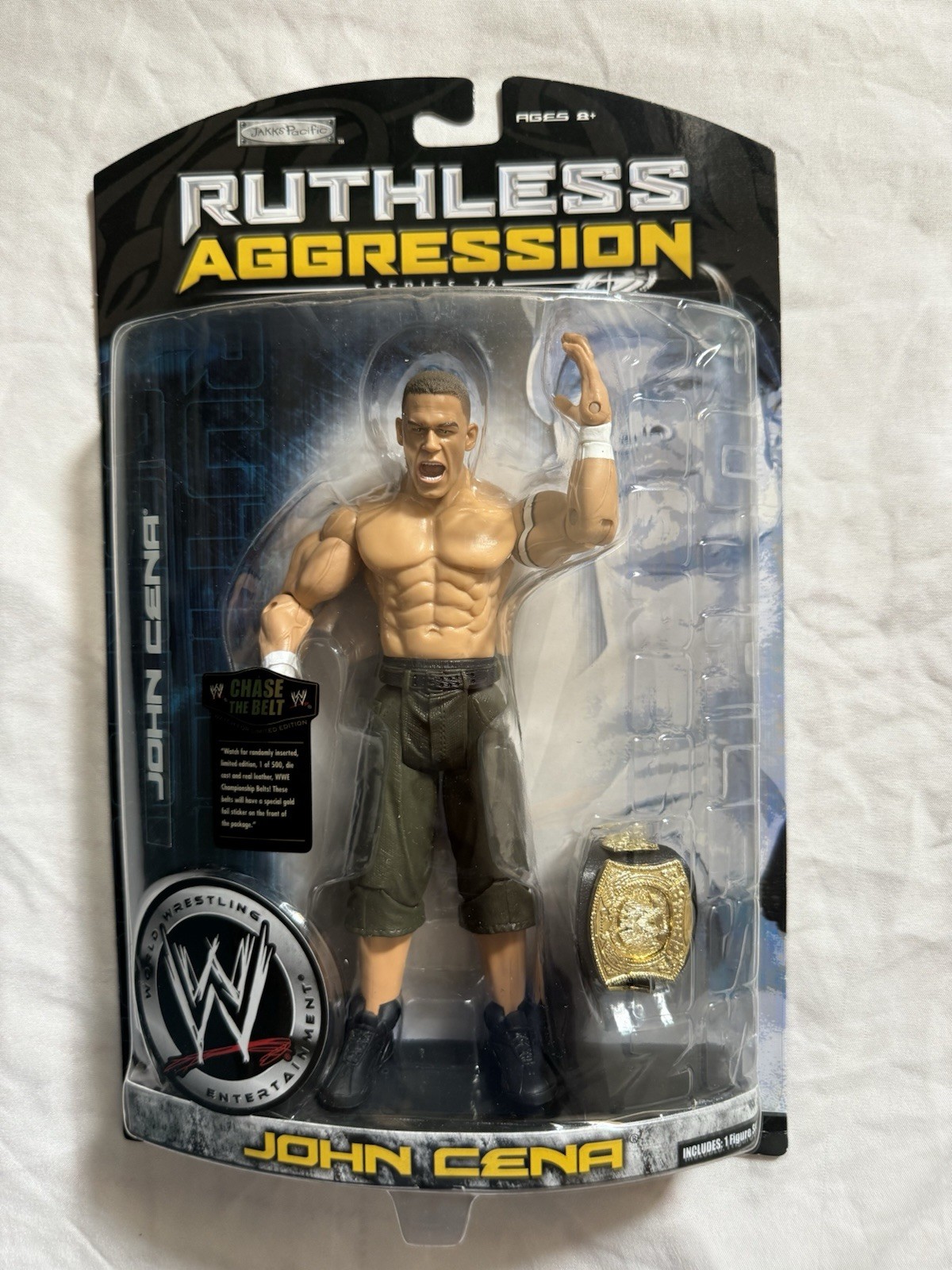 WWE John Cena Jakks Ruthless Aggression Series 26 Chase Belt Figure NIB