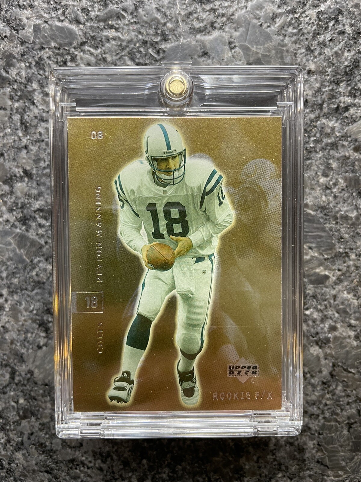 Peyton Manning 2002 UPPER DECK ROOKIE FX CARD INDIANAPOLIS COLTS FOOTBALL Mint