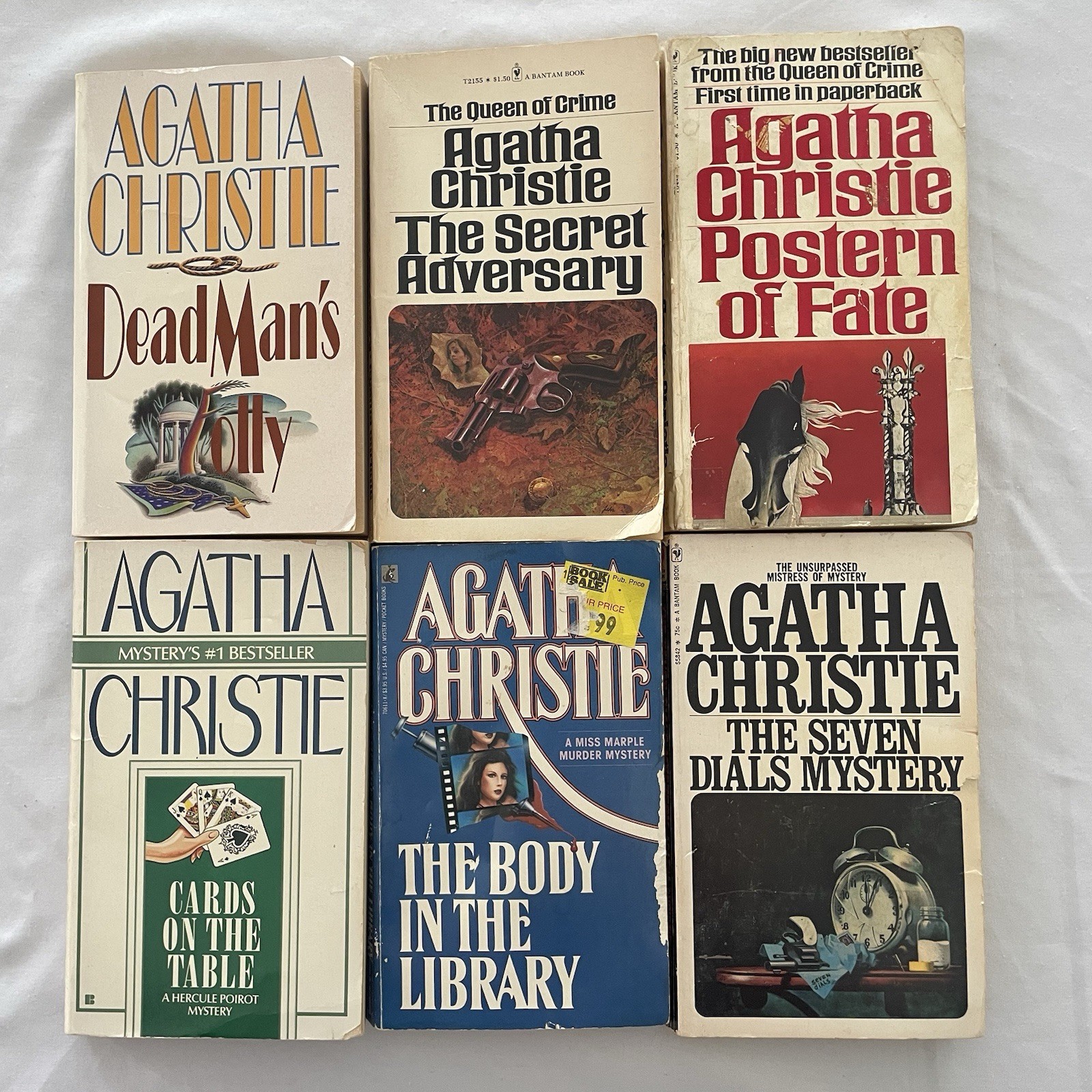 Lot Of 6 Agatha Christie Books Paperback Vintage Mystery