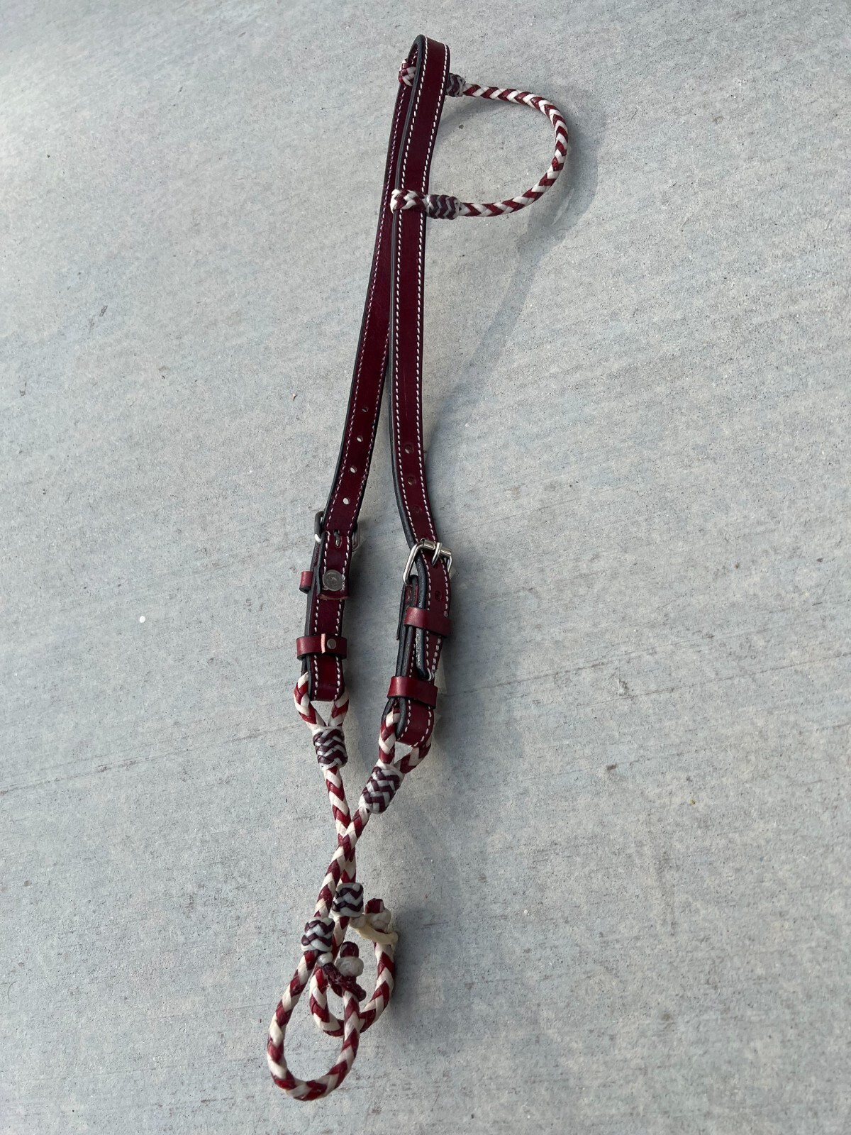 Rawhide Charro Saddle Horse Headstall, Cabezada Finas Cuero Crudo Rawhide Charro Saddle Horse Headstall, Cabezada Finas Cuero Crudo