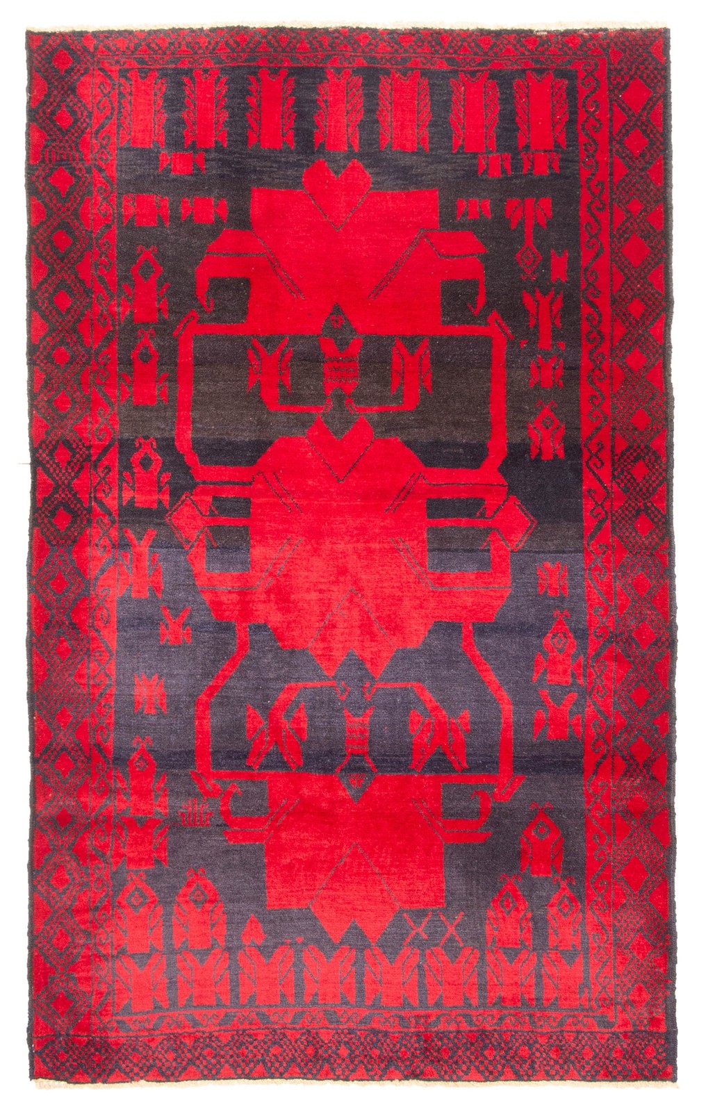 Traditional Vintage Hand-Knotted Area Rug 4\'0\