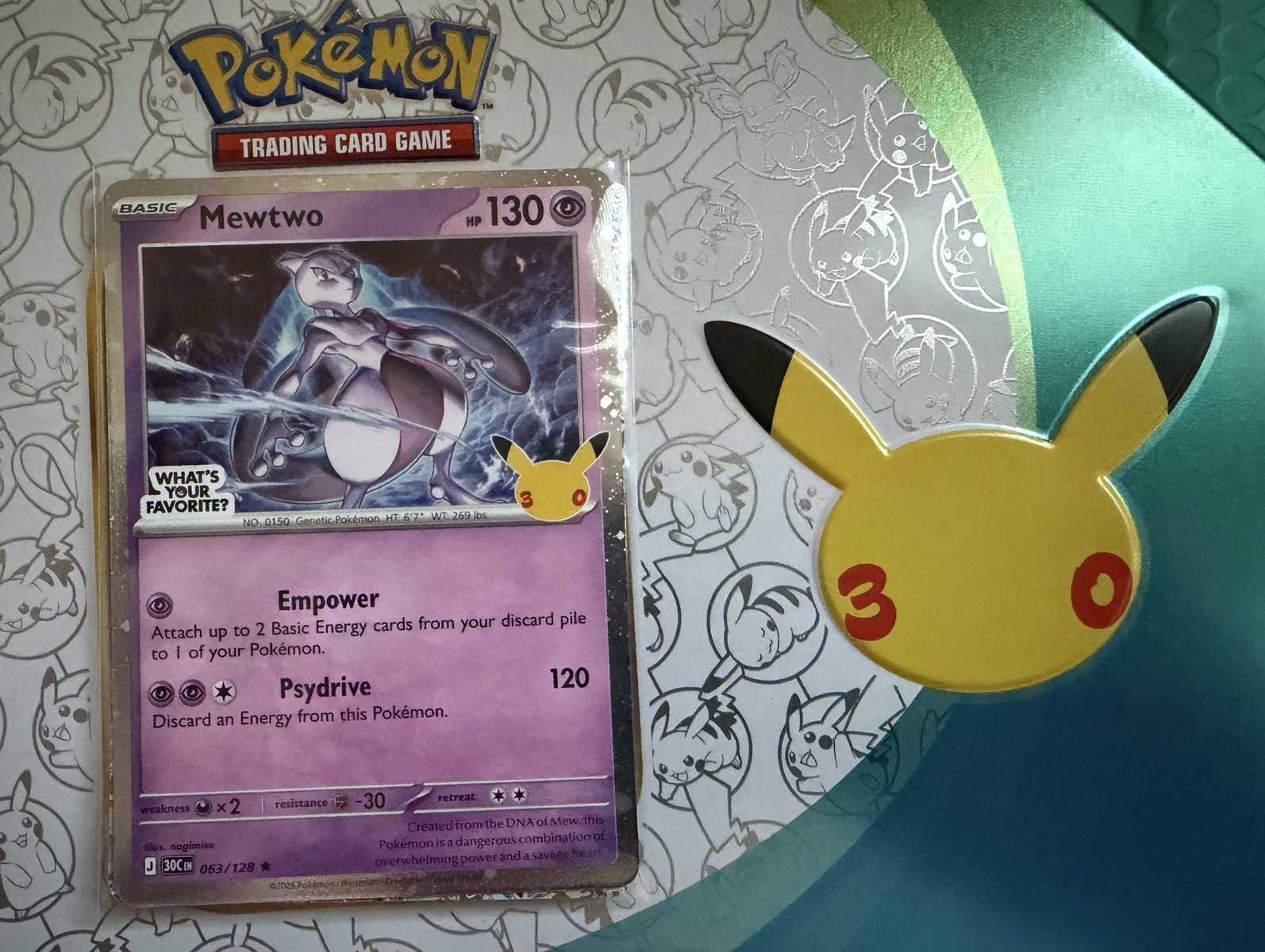 Target Mewtwo Pokemon Promo Family Event 30th Anniversary Target Mewtwo Pokemon Promo Family Event 30th Anniversary