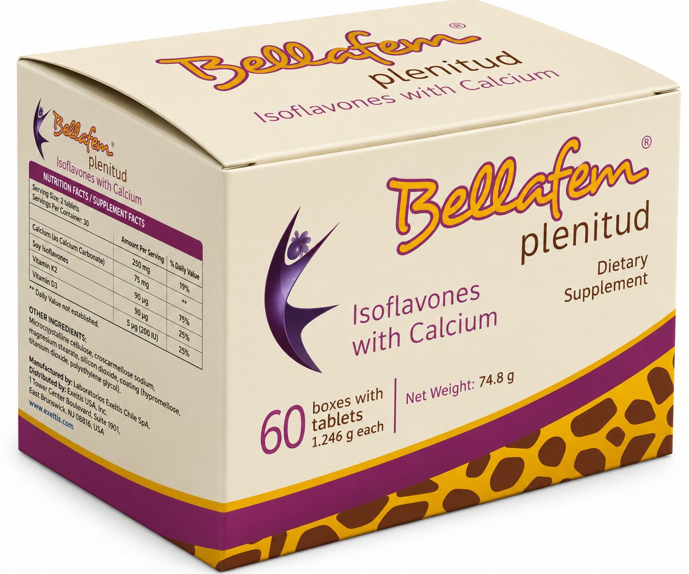Bellafem Plenitud: Support and Women\'s Wellness, 60 Tablets, Gluten Free