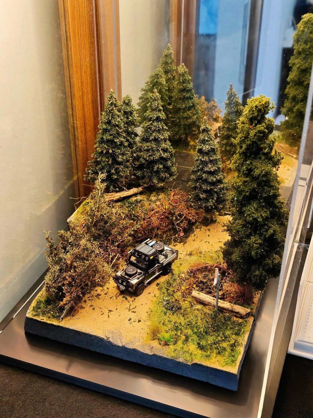 1/64 Handmade Forest Diorama Off Road Scene Display for Diecast Cars
