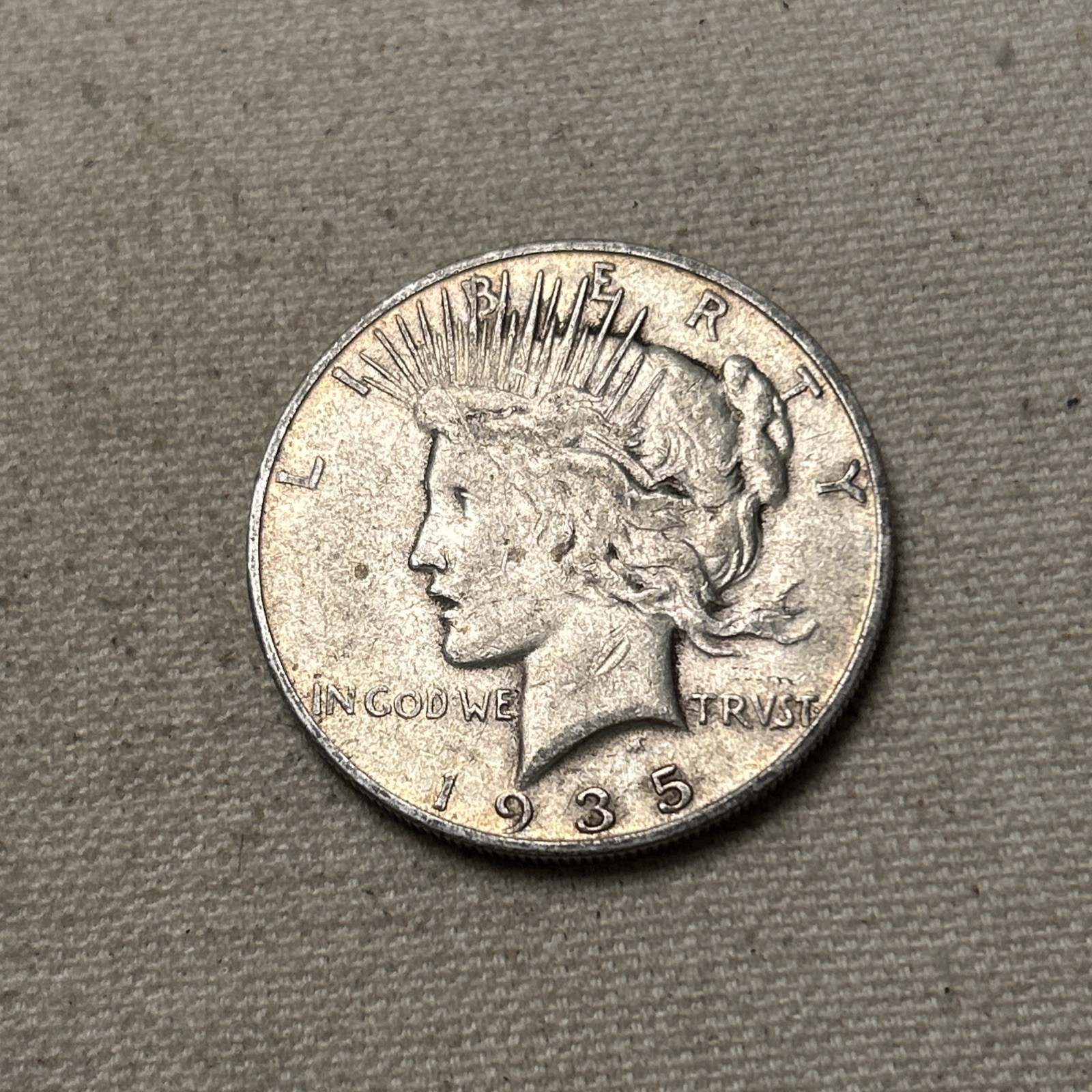 1935-S Peace Silver Dollar $1 XF Extra Fine #JM308
