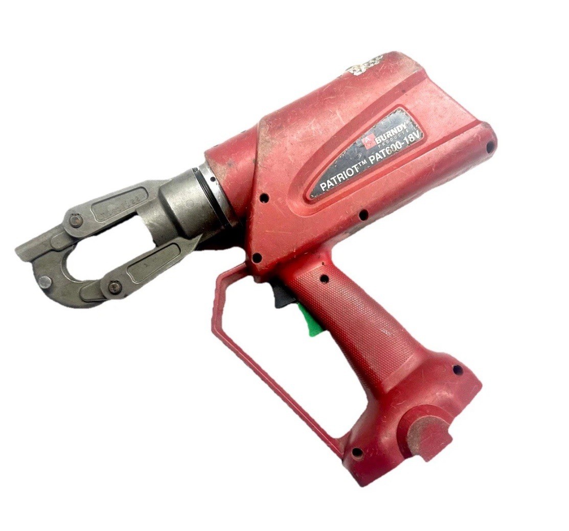 Burndy PAT600-18V Hydraulic Battery Operated 6-Ton Patriot Crimping Tool Burndy PAT600-18V Hydraulic Battery Operated 6-Ton Patriot Crimping Tool