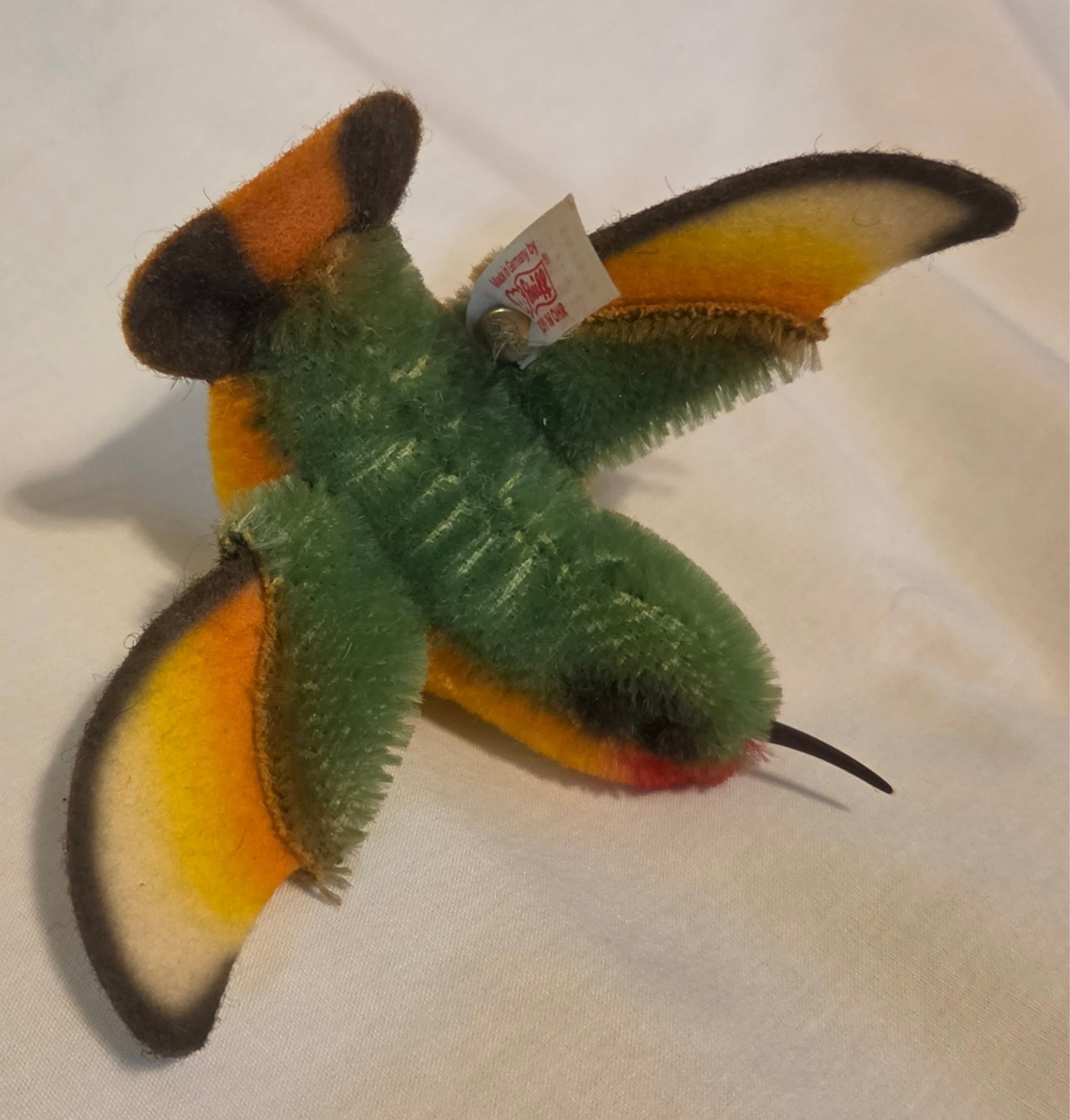 Vintage Steiff Hummingbird Mohair Ornament EAN 667572 Vintage Steiff Hummingbird Mohair Ornament EAN 667572