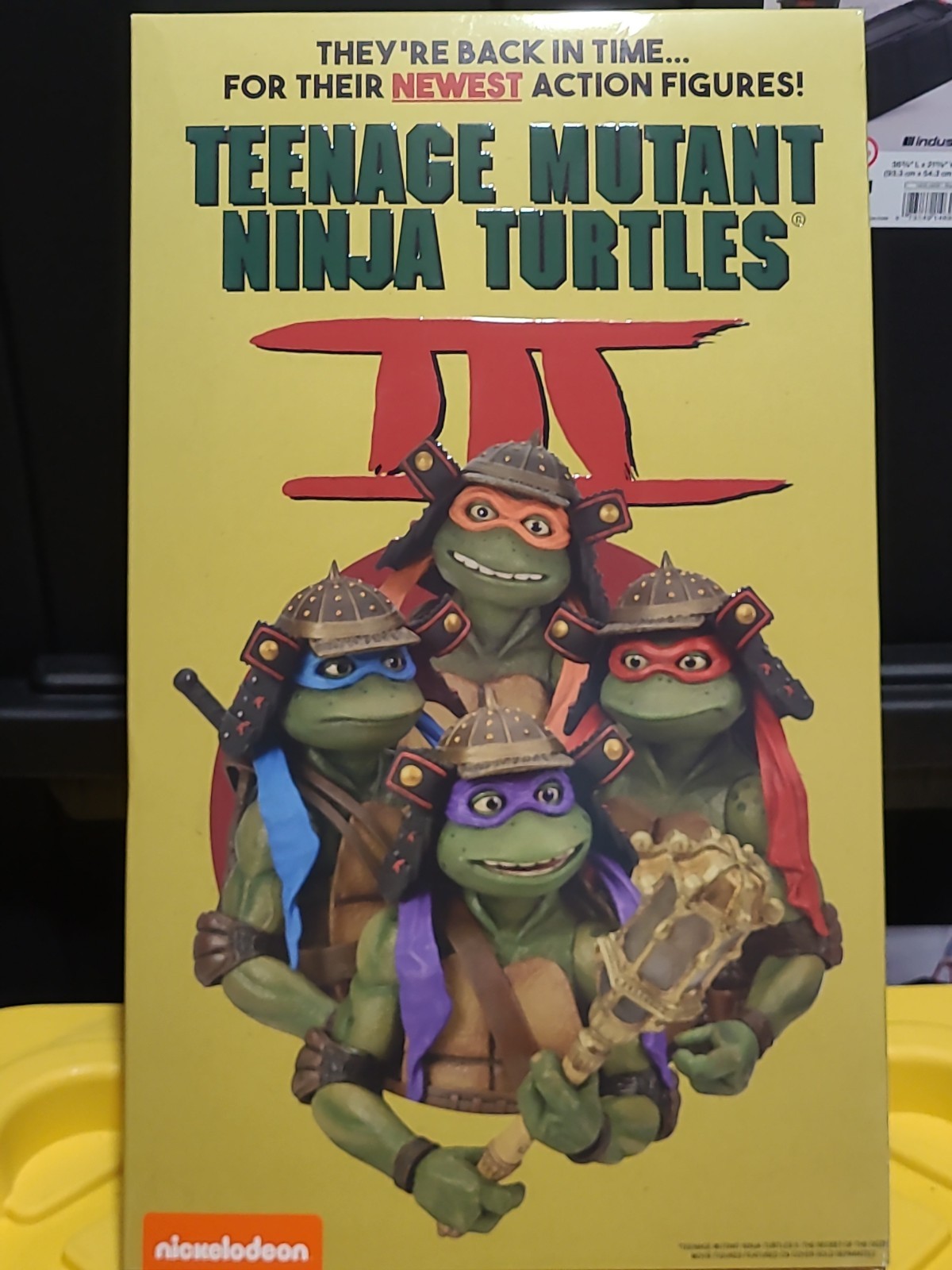 NECA TMNT Teenage Mutant Ninja Turtles 3 III VHS 4 pack SDCC 2023 NECA TMNT Teenage Mutant Ninja Turtles 3 III VHS 4 pack SDCC 2023