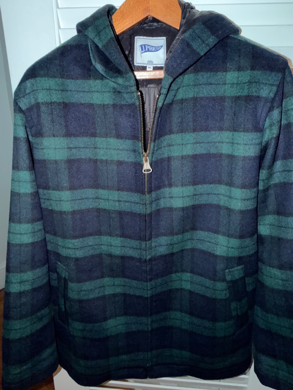 BLACK WATCH TARTAN MELTON WOOL ZERMATT JACKET XL BLACK WATCH TARTAN MELTON WOOL ZERMATT JACKET XL