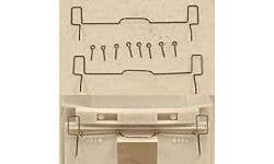Cal Scale 190-522 HO Coupler Lift Bars, EMD GP & SD, 1 Pair