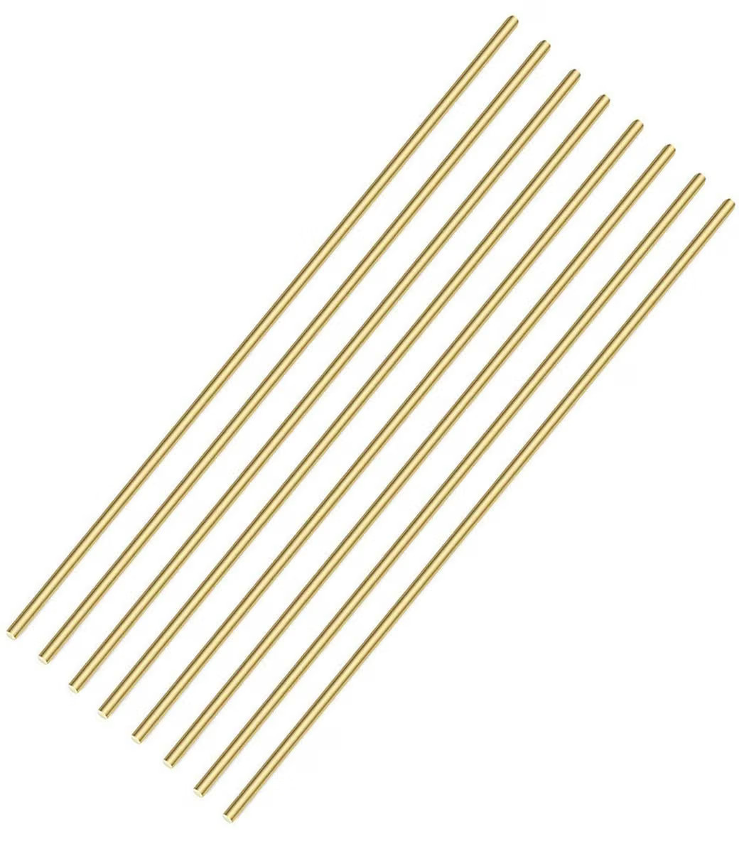 1/8 Inch Brass Rods, 8Pcs Solid Brass round for Crafts - 12 Inch Length 1/8 Inch Brass Rods, 8Pcs Solid Brass round for Crafts - 12 Inch Length