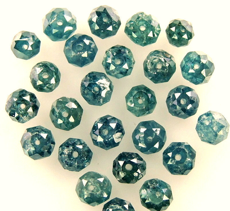 Natural Bead Shape Diamond 1.50 to 3.50 MM 1.00 CT Scoop Blue Color Diamond Q49